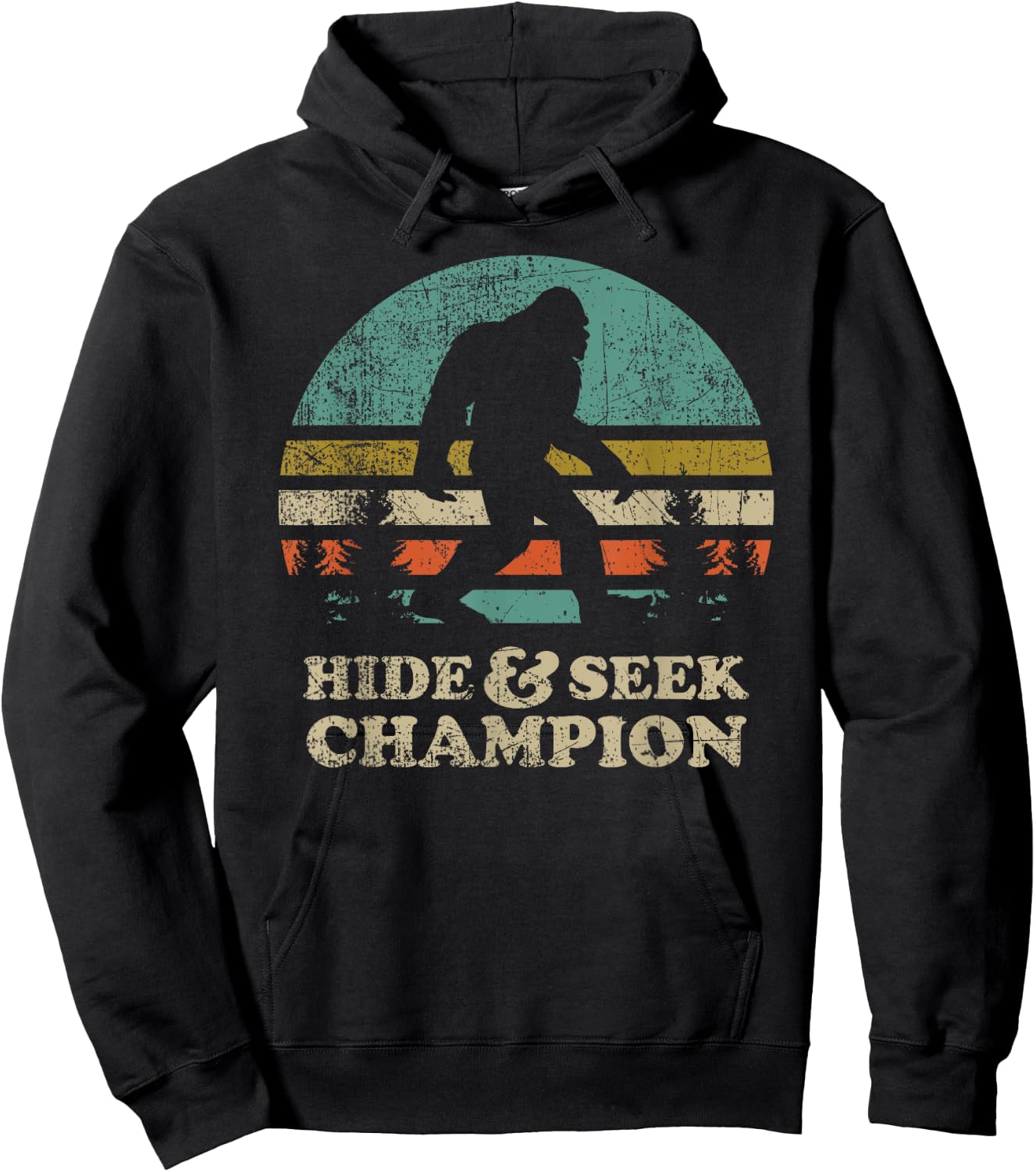 Hide & Seek Champion Bigfoot 1967 Funny Hoodie - Hoodie | Black