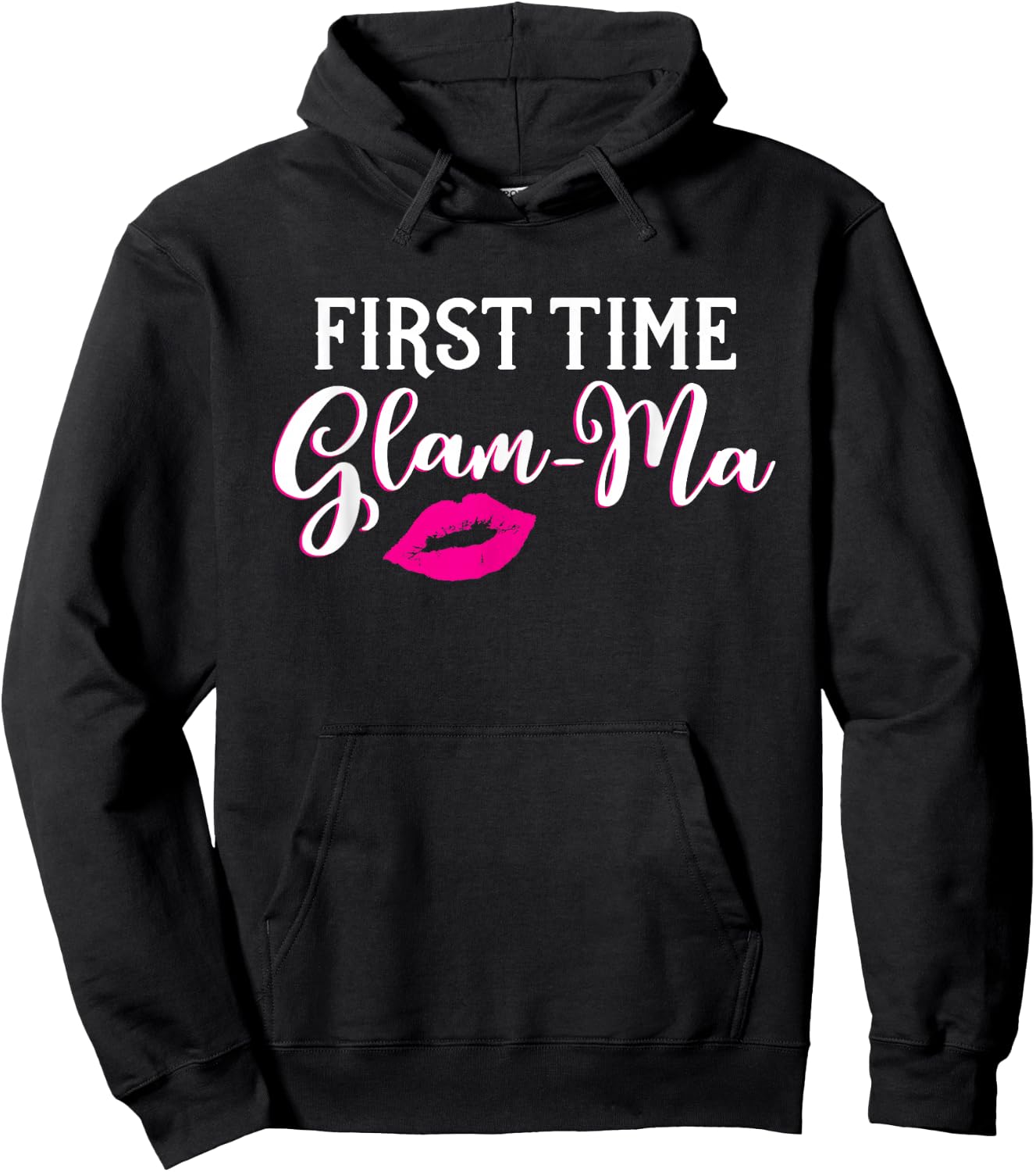 New Glam-Ma First Time Grandmother Gift Hoodie - Hoodie | Black