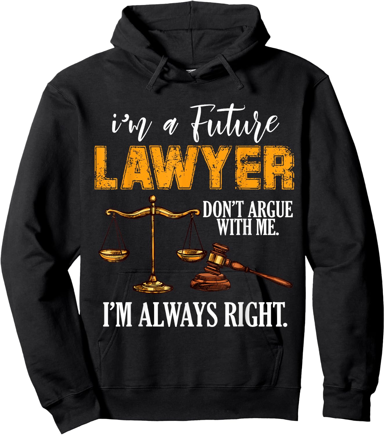 I'm a Future Lawyer Hoodie - Hoodie | Black