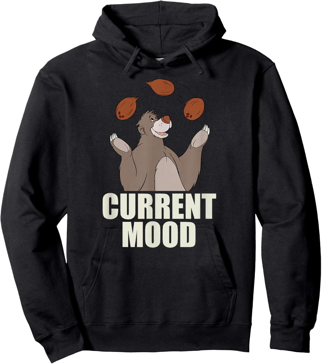 Disney - The Jungle Book Baloo Current Mood Hoodie - Hoodie | Black
