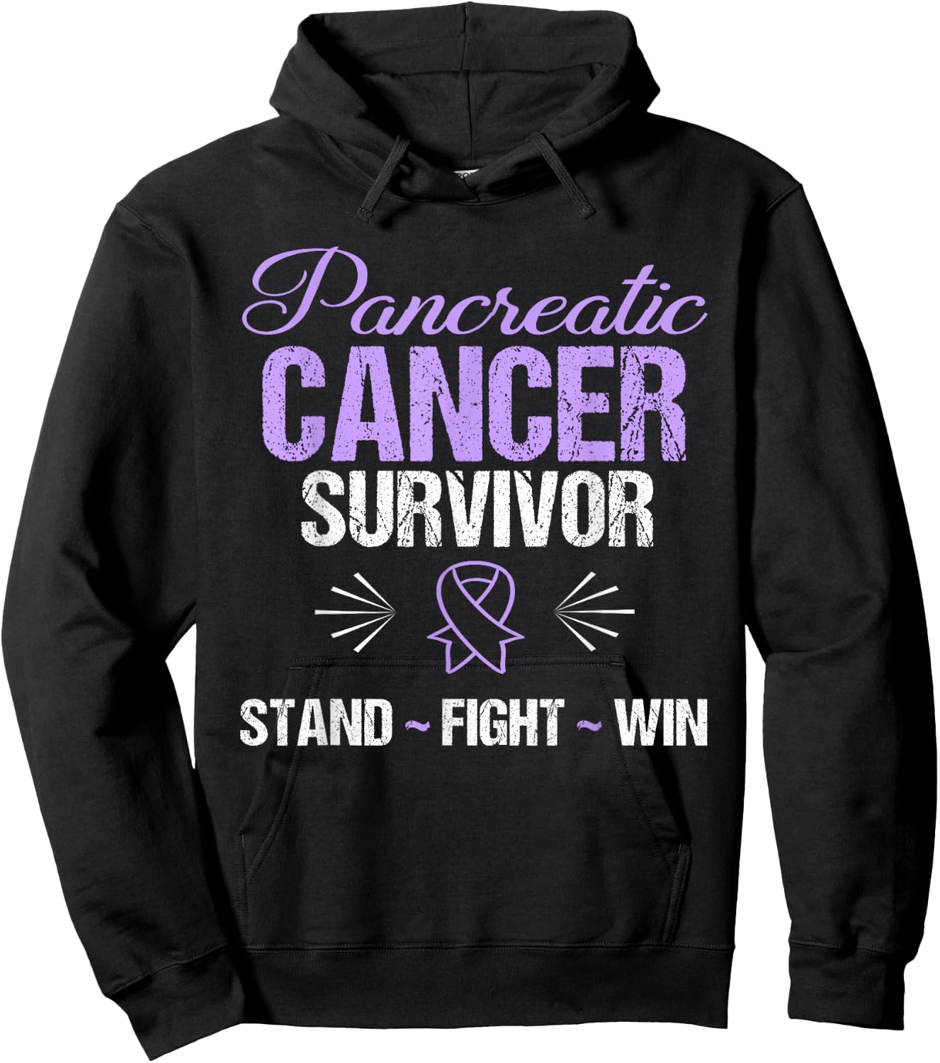Pancreatic Cancer Shirt: Pancreatic Cancer Survivor Hoodie - Hoodie | Black