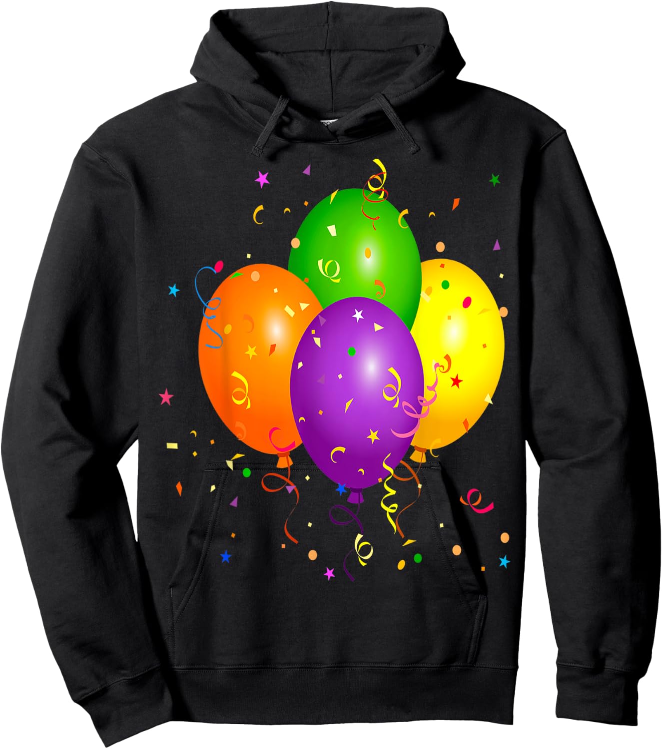 It's My Party Balloons Birthday Party Time Hoodie - Hoodie | Black