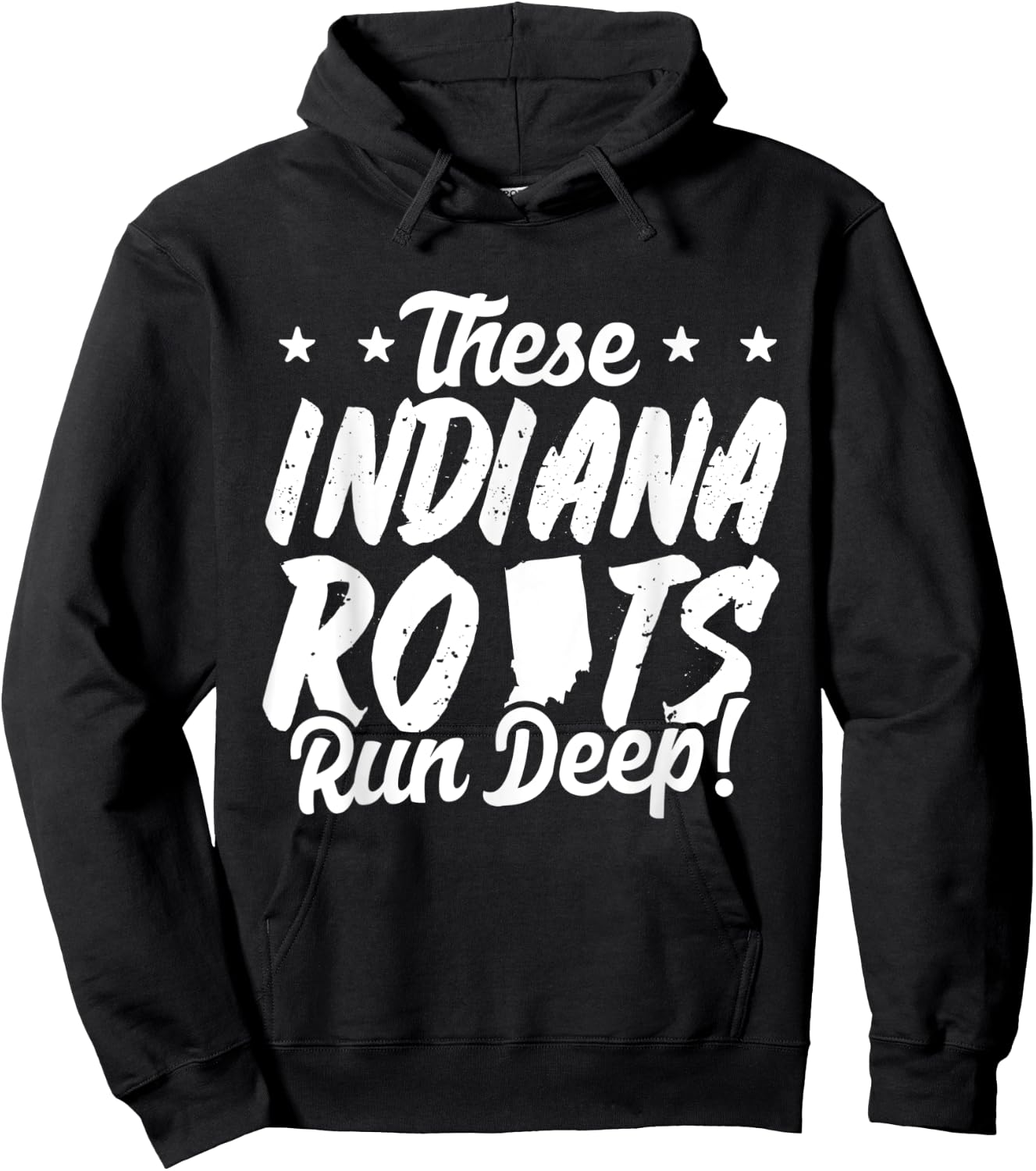 These Indiana Roots Run Deep! Hoosier State Pride Hoodie - Hoodie | Black