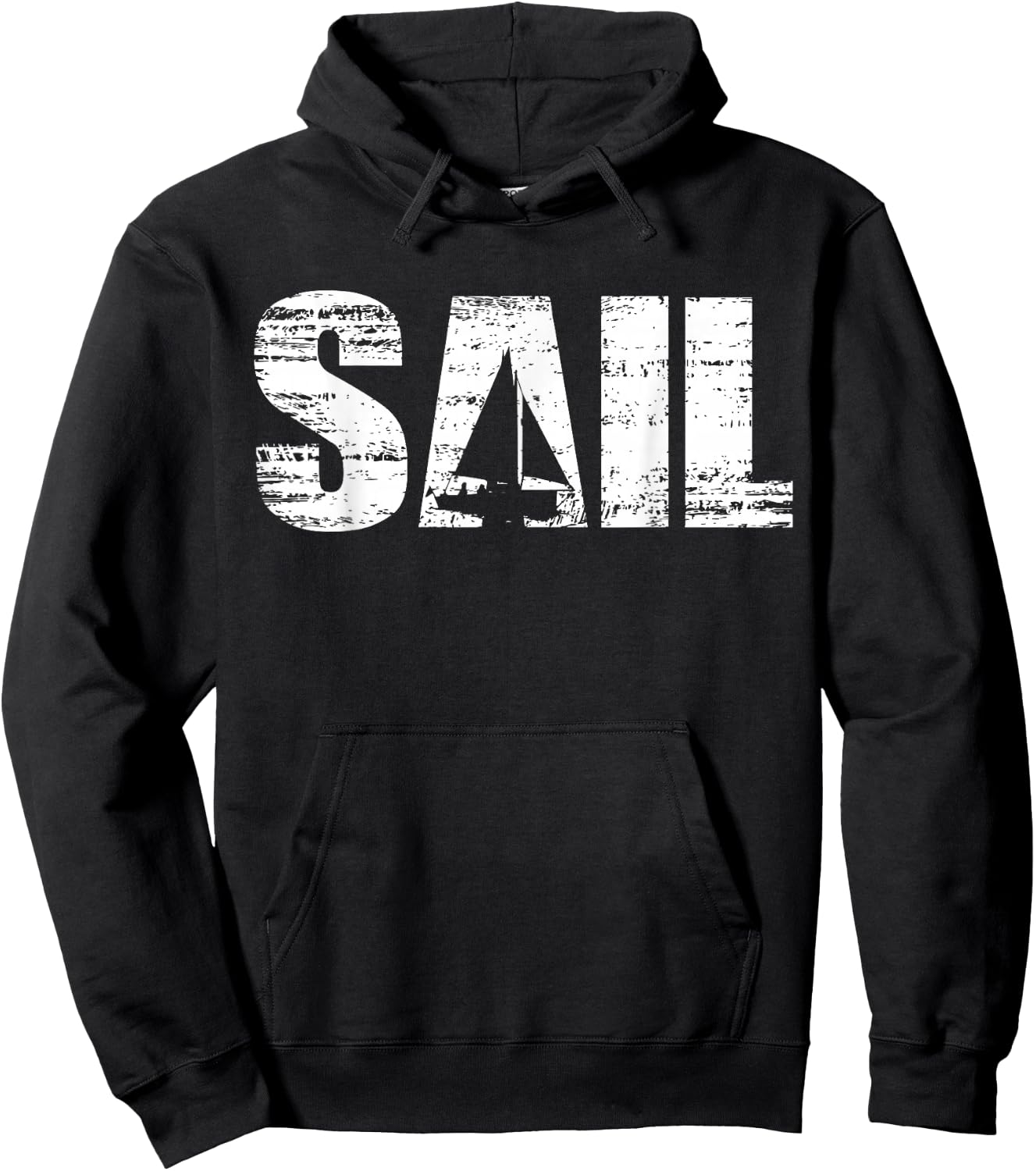 Sail - Distressed Look Sailing for Sailors Hoodie - Hoodie | Black