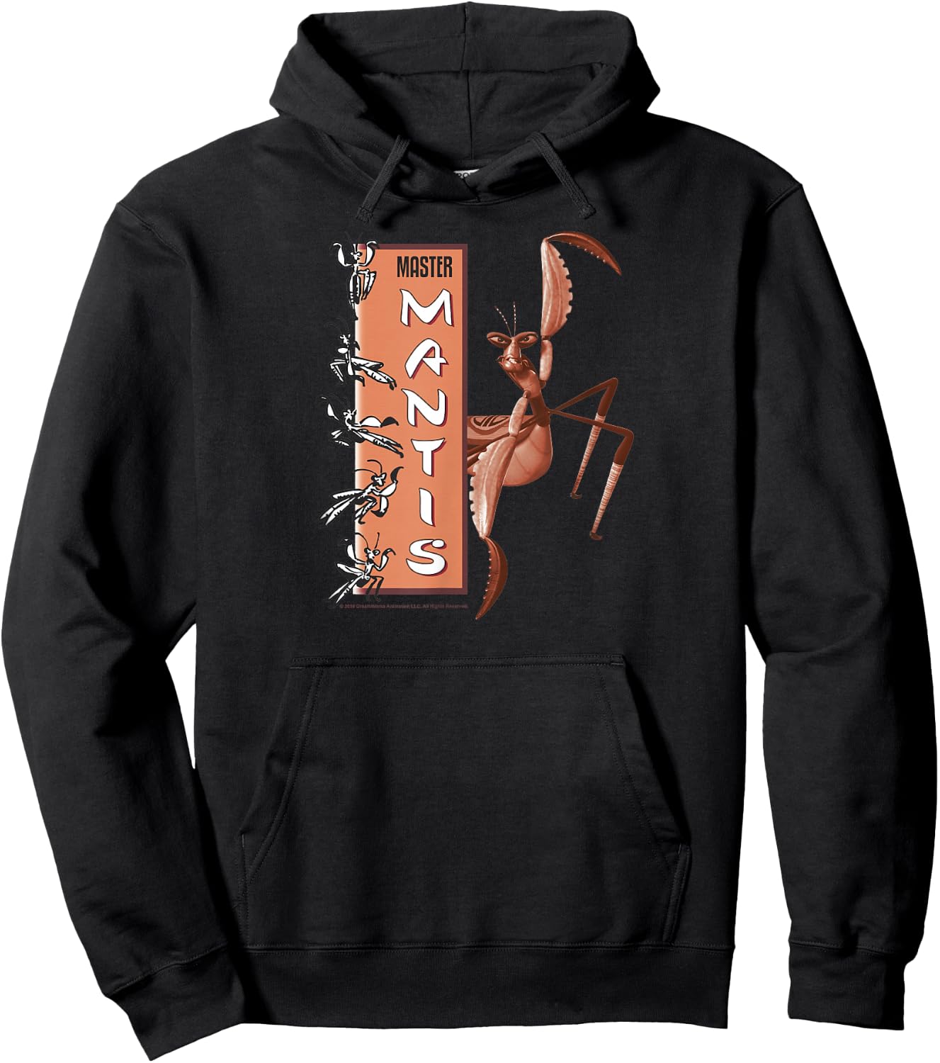 Kung Fu Panda Master Mantis Action Pose Banner Hoodie - Hoodie | Black