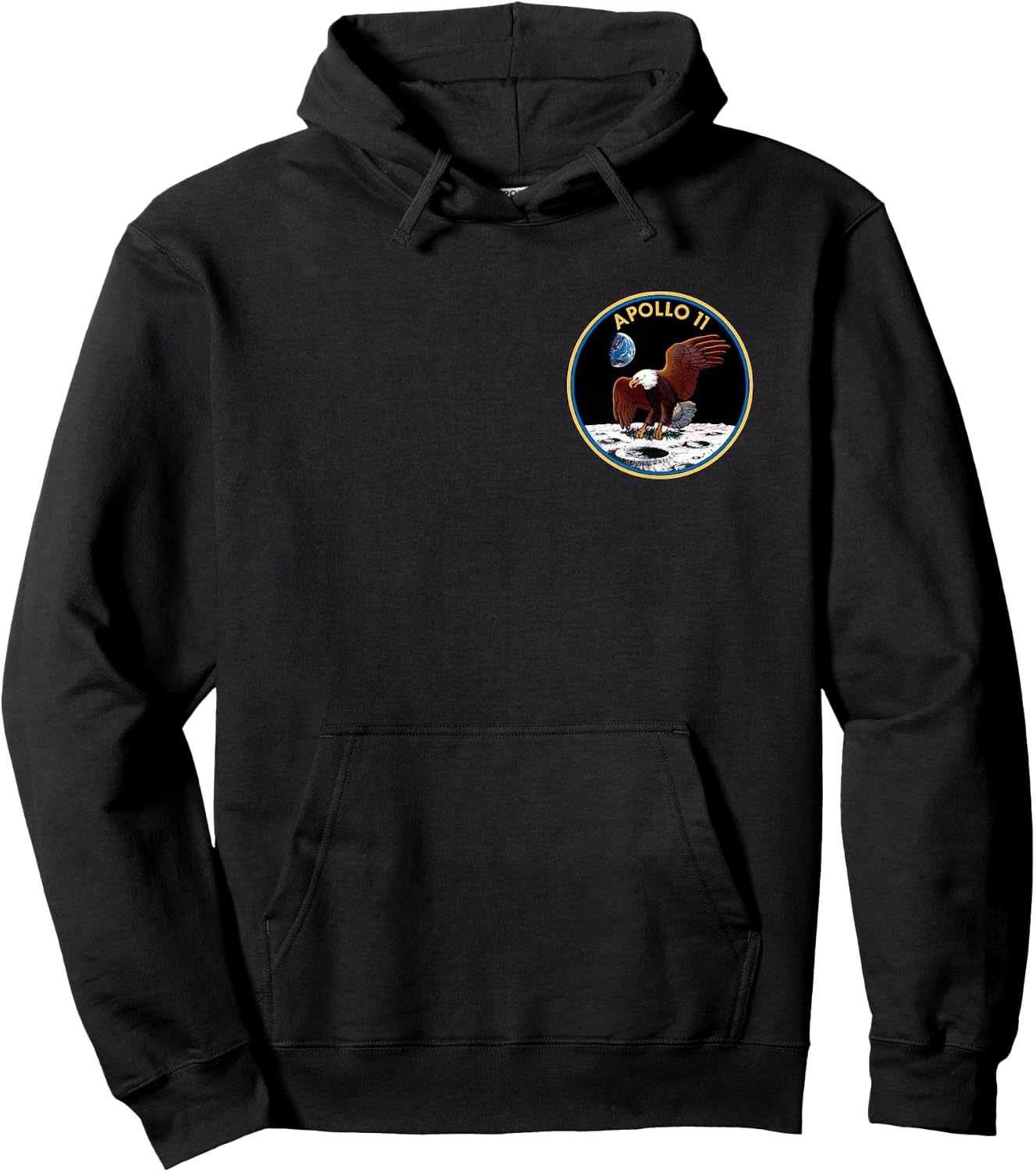 Apollo 11 - Apollo's 50th Anniversary - Pocket Logo Hoodie - Hoodie | Black