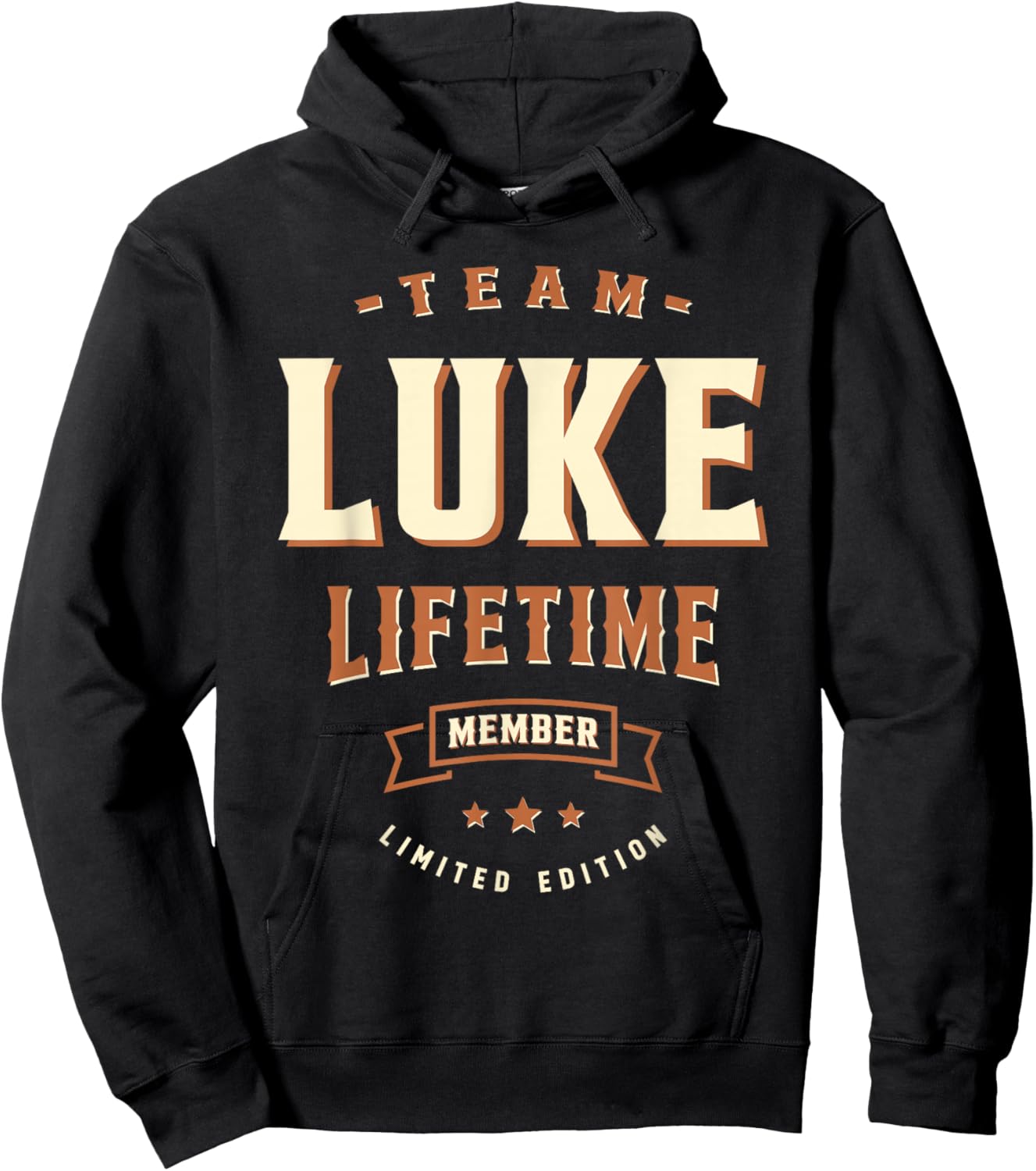 Team Luke Lifetime Member Funny Name Luke Hoodie - Hoodie | Black