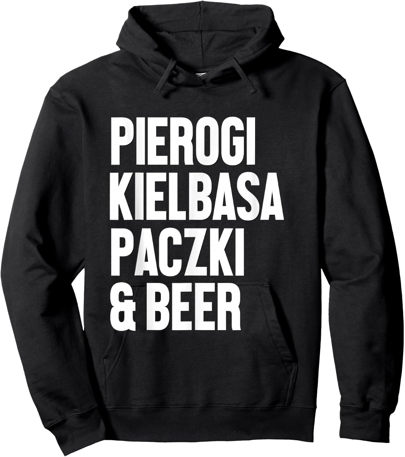 Polish Food Shirt Pierogi Kielbasa Paczki Beer Dyngus Day Hoodie - Hoodie | Black
