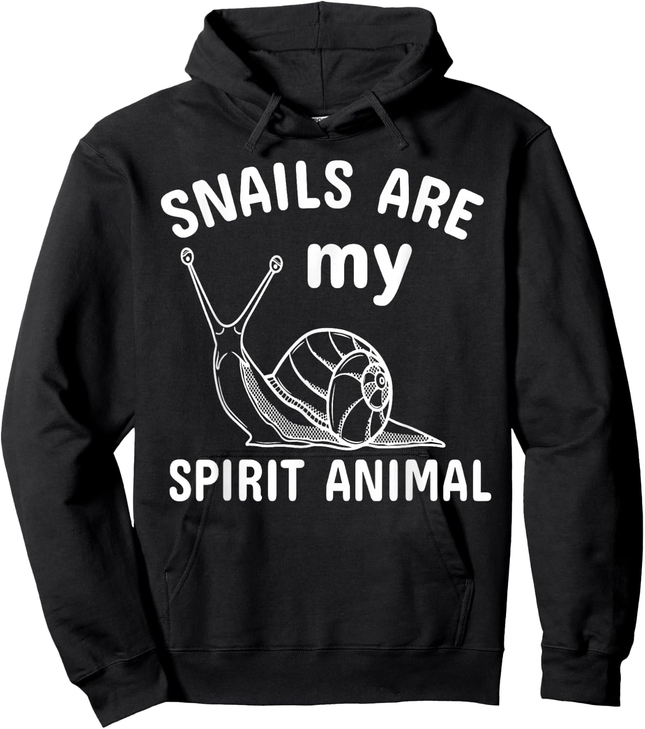 Snails Are My Favorite Animal Hoodie - Hoodie | Black