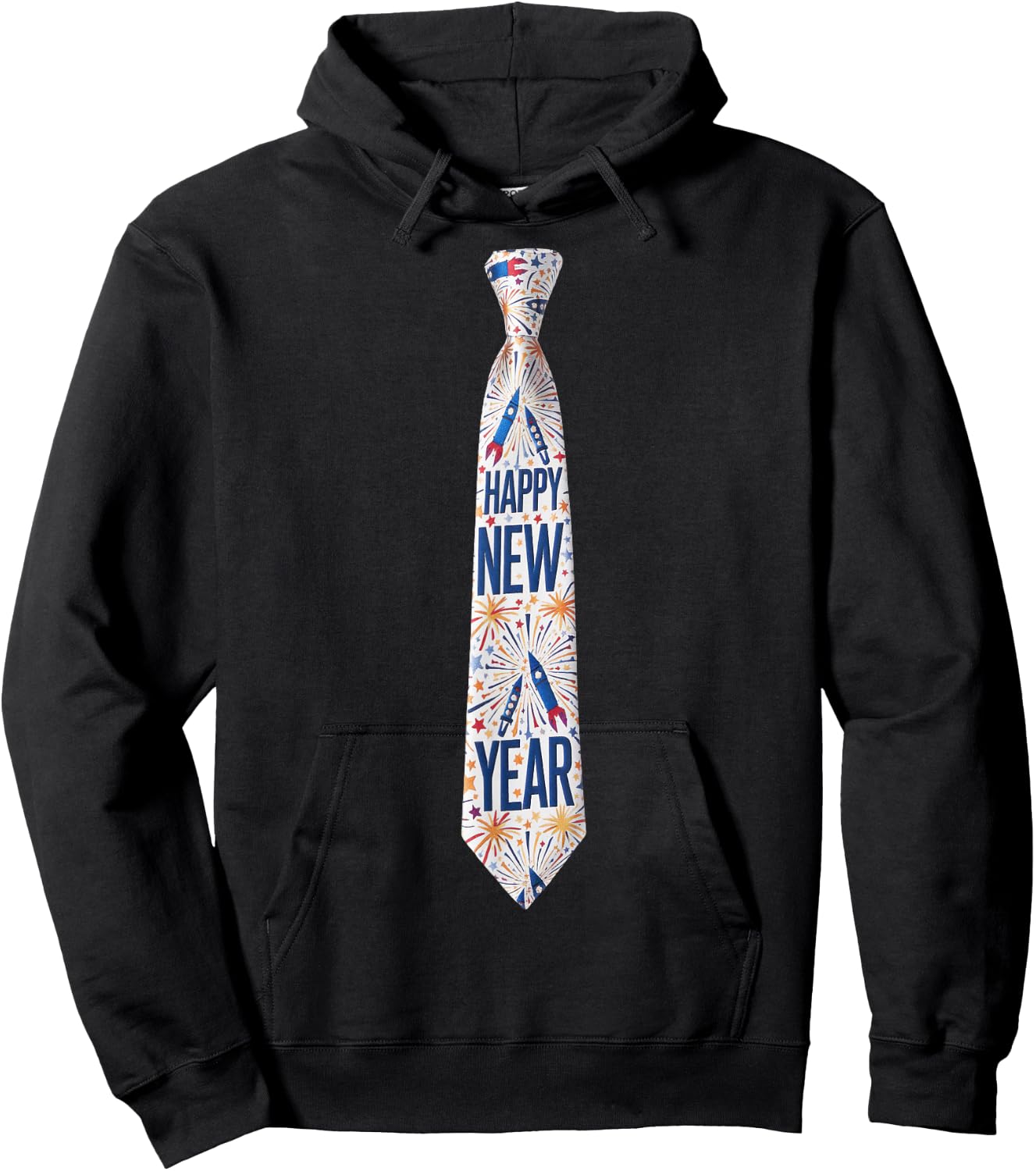 2026 New Year’s Party Fireworks Funny Celebration New Year Hoodie - Hoodie | Black