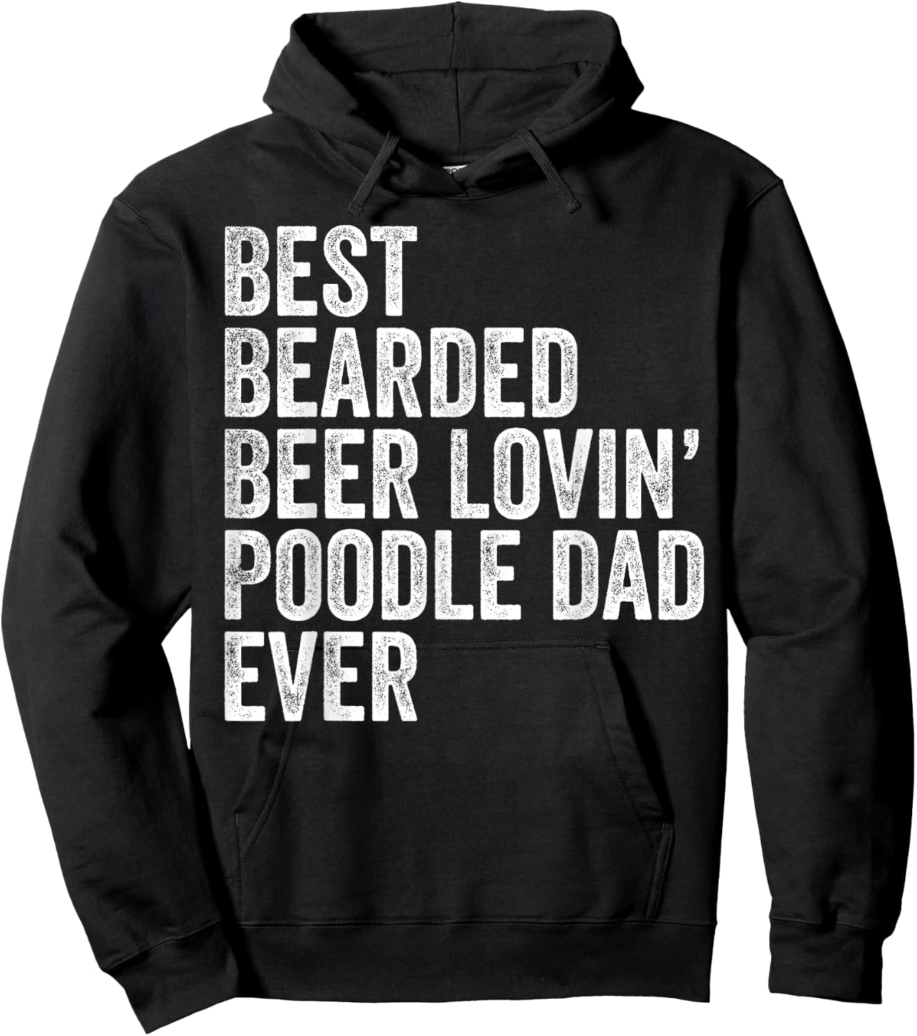 Best Bearded Beer Lovin Poodle Dad Gifts Dog Owner Hoodie - Hoodie | Black