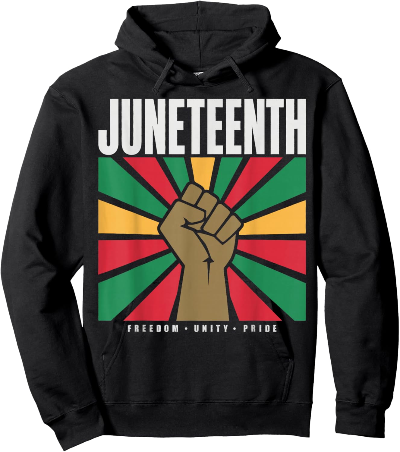 Juneteenth 1865 Freedom Day African Pride Hoodie - Hoodie | Black