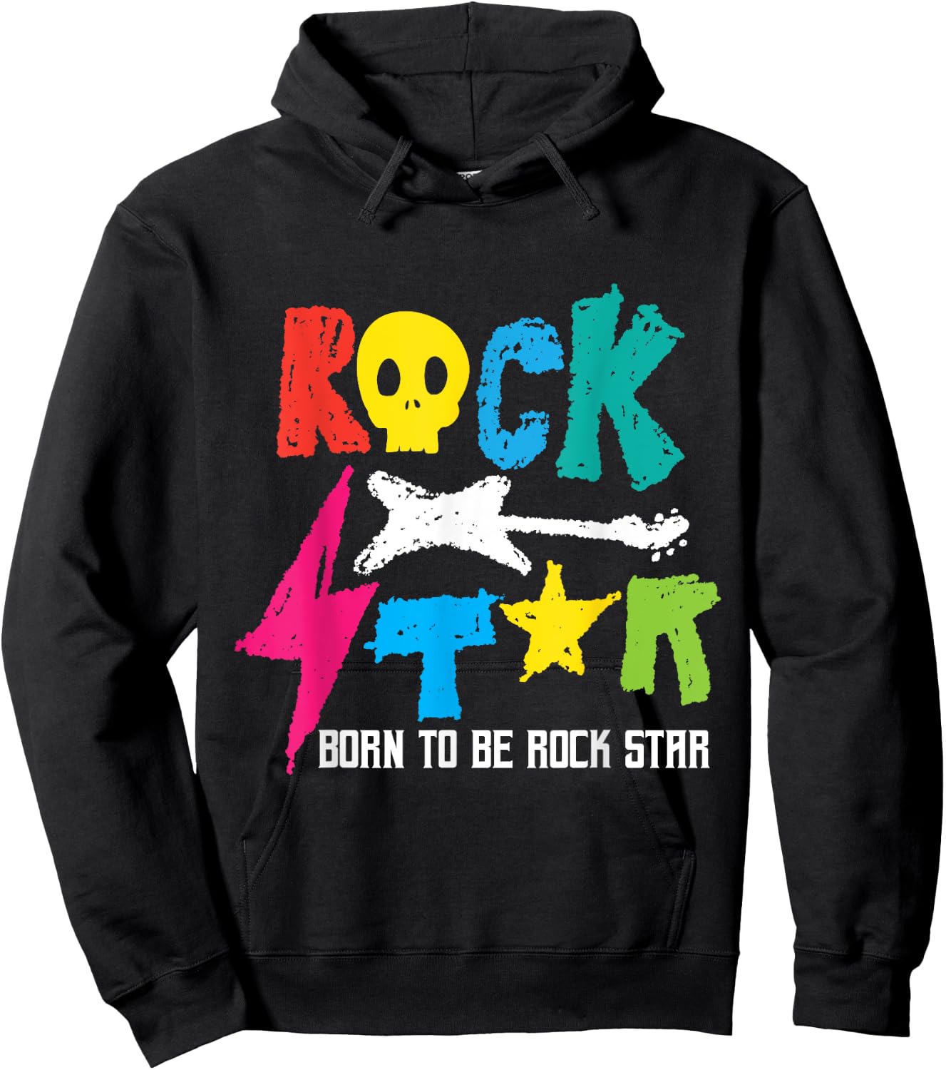 Rockstar Born to Be Rockstar Music Funny Gift Small Hoodie - Hoodie | Black
