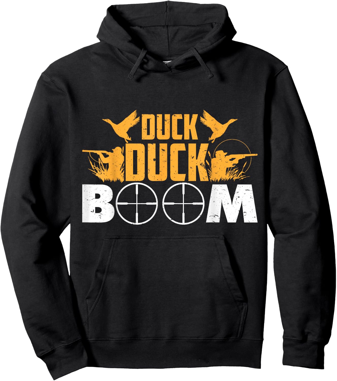 Duck Duck Boom Duck Duck Trees Hunter Men Women Youth Hoodie - Hoodie | Black