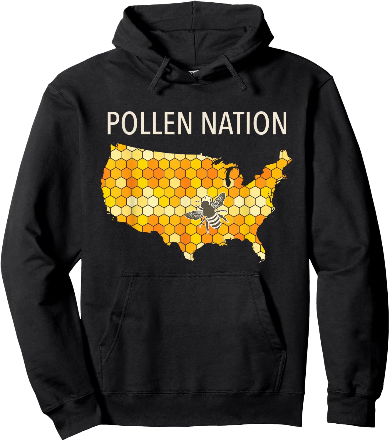 Pollen Nation Shirt for Beekeepers and Lovers of Honey Bees Hoodie - Hoodie | Black
