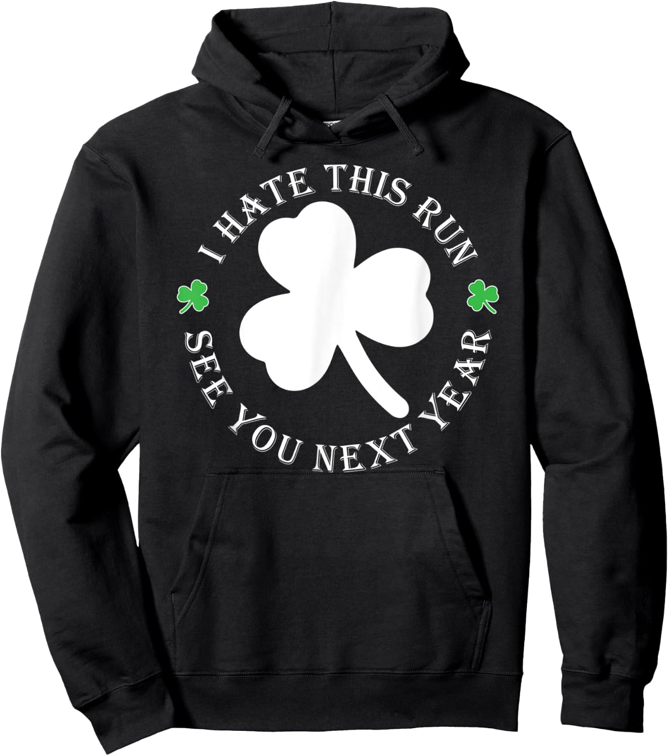 St Patricks Day Running Gear Shirt Funny Gift Hoodie - Hoodie | Black