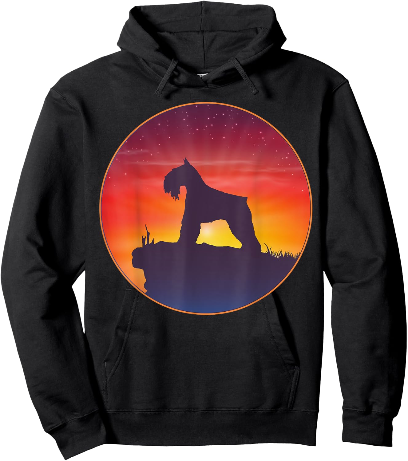 Schnauzer Standard Miniature & Giant-Schnauzer Dog Men Women Kids Hoodie - Hoodie | Black