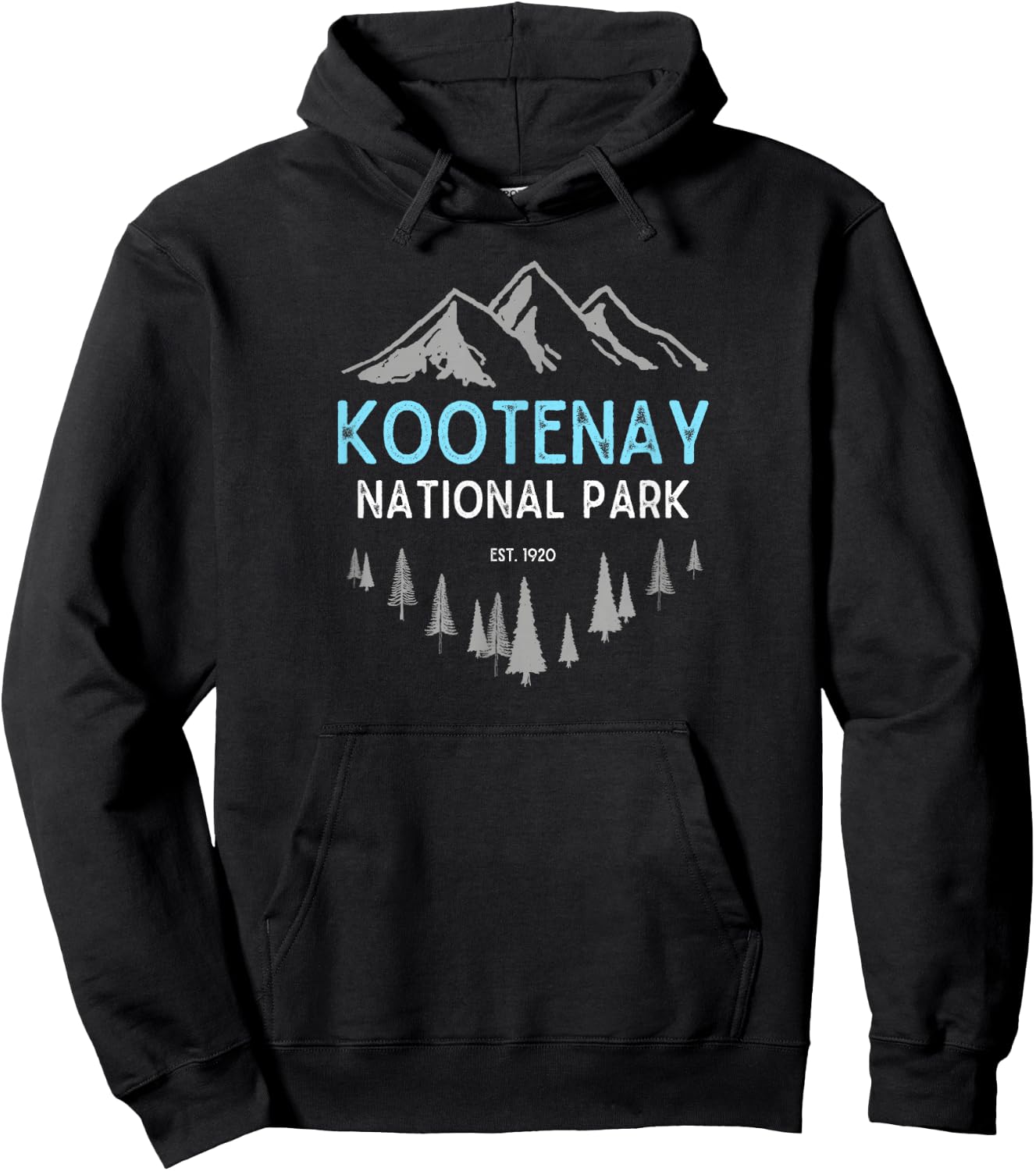 Canadian Rocky Mountains Kootenay National Park BC Hoodie - Hoodie | Black
