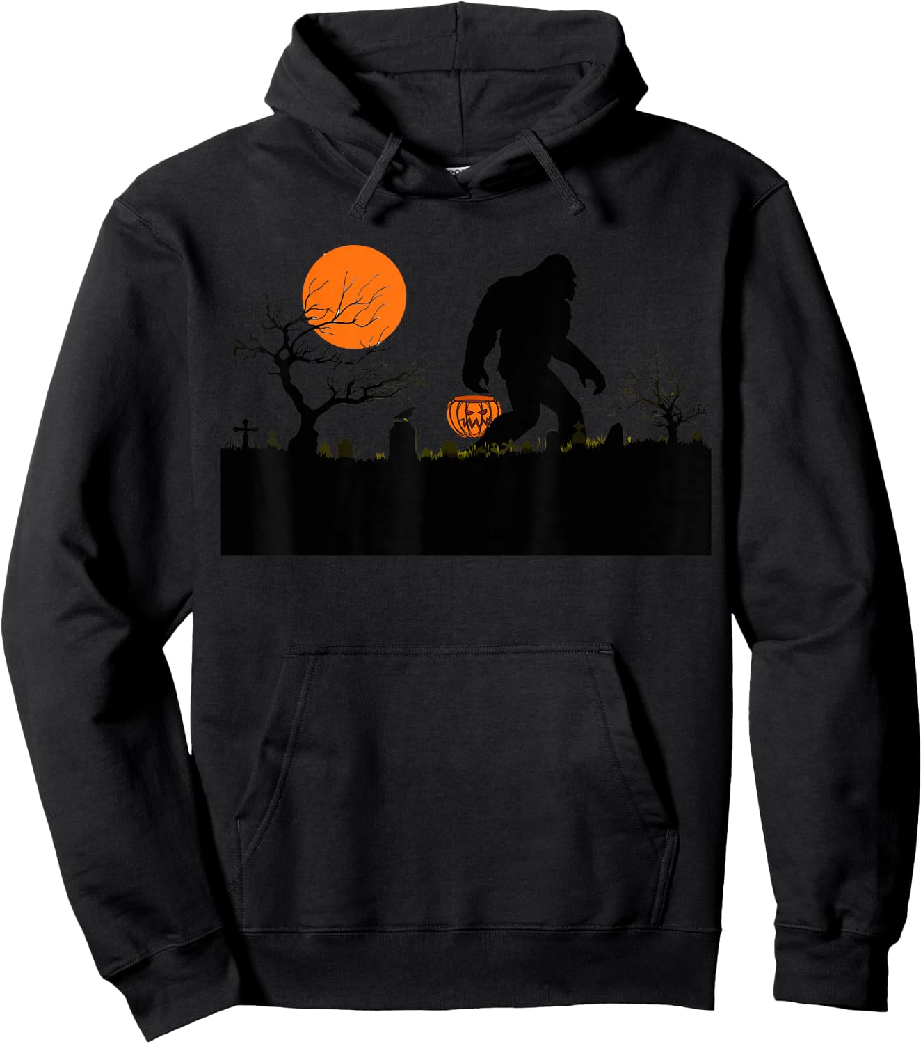 Funny Halloween Sasquatch Bigfoot Halloween Costume Hoodie - Hoodie | Black