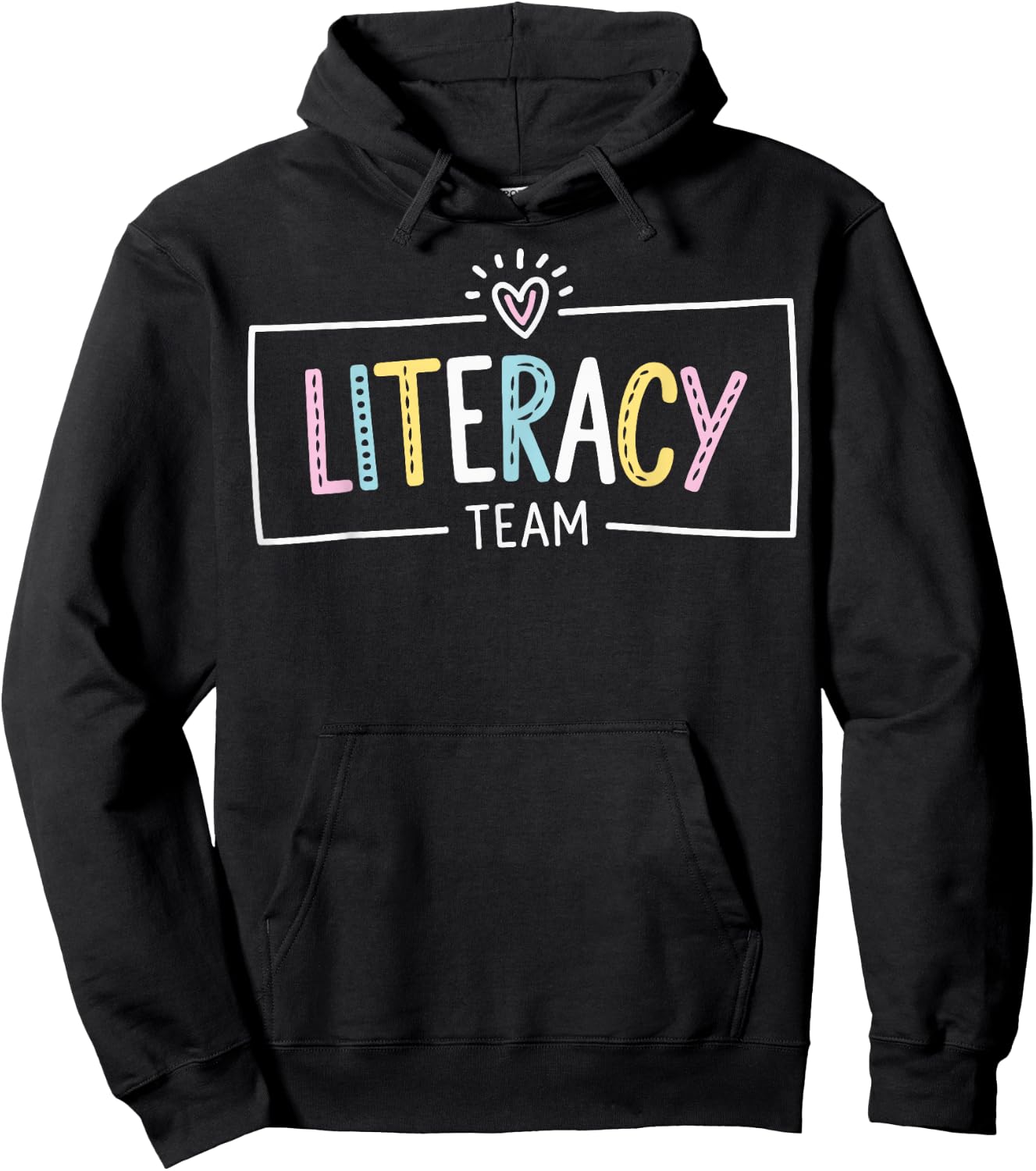 Literacy Team Teacher Hoodie - Hoodie | Black