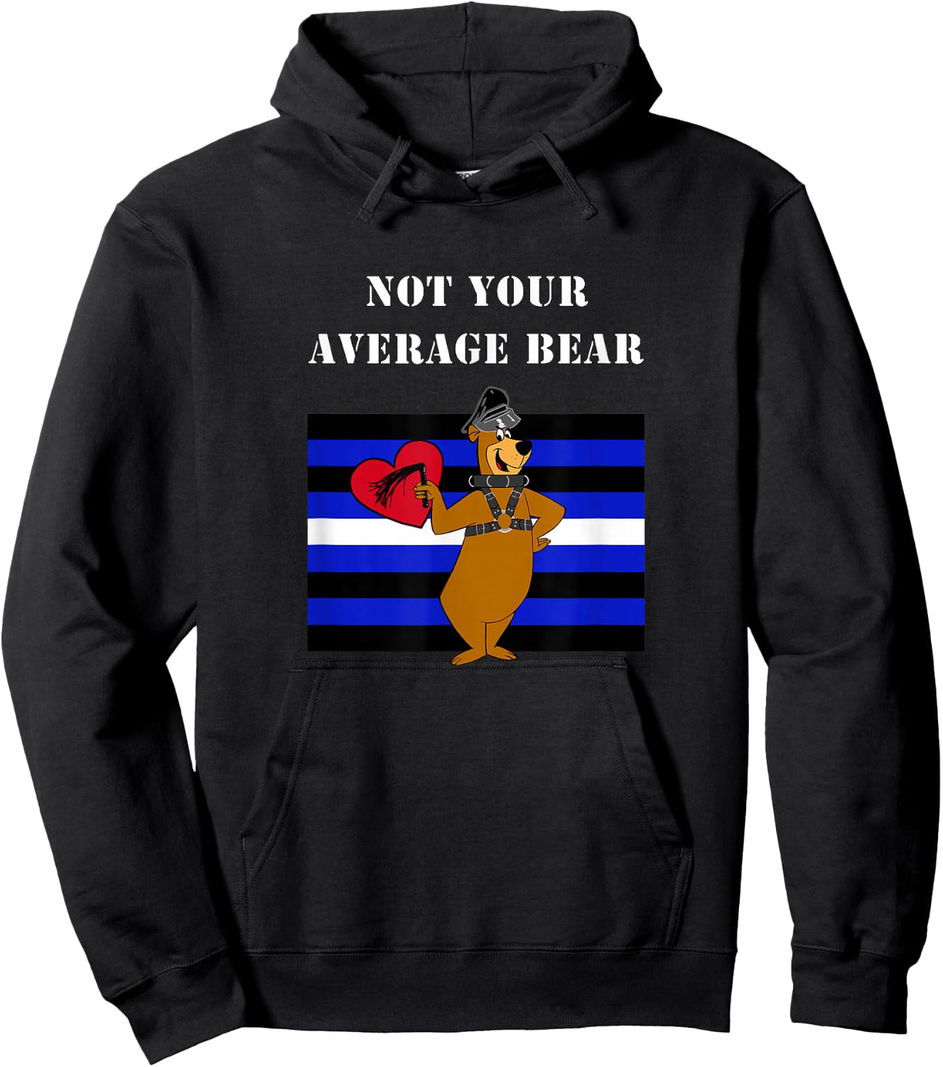 Not Your Average Bear - Leather Pride - Gay Pride Hoodie - Hoodie | Black
