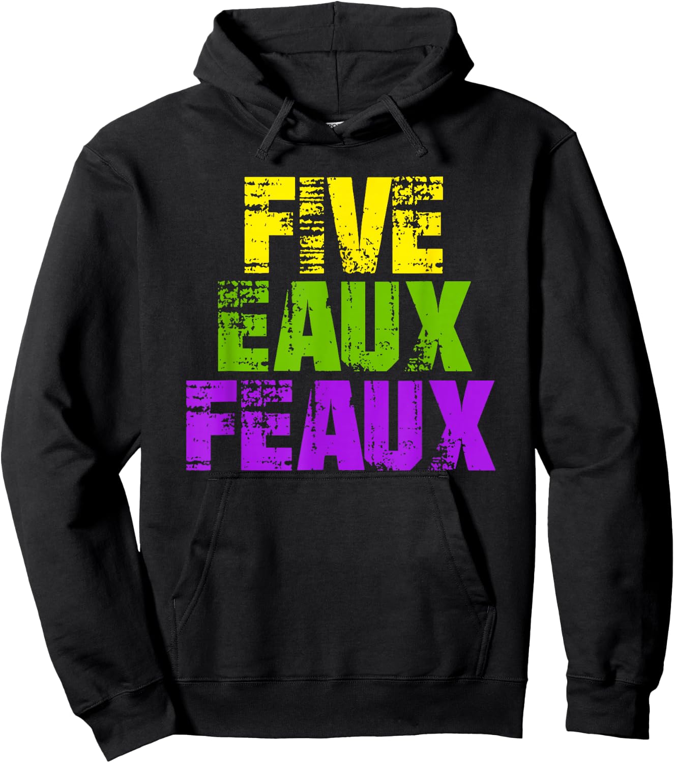 Five Eaux Feaux NOLA New Orleans Louisiana 2020 Hoodie - Hoodie | Black