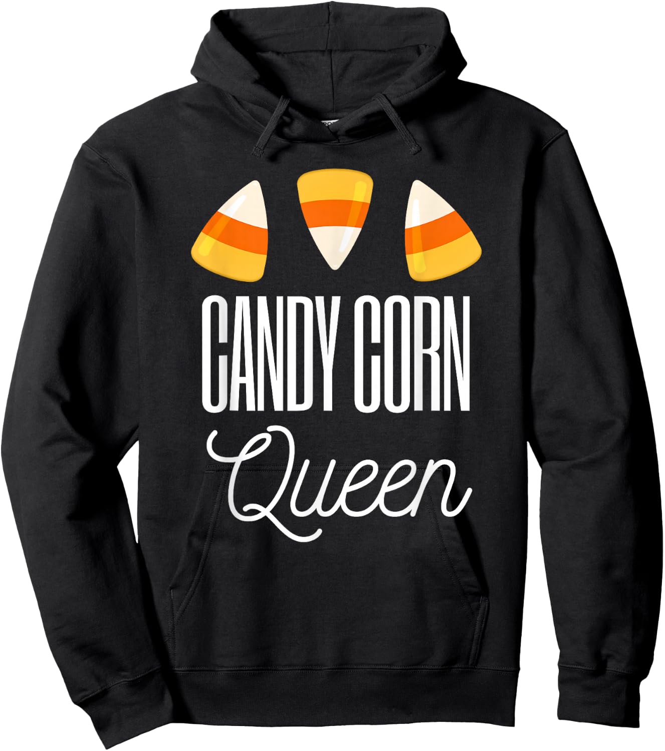 Candy Corn Queen - Funny Halloween Candycorn Gift Hoodie - Hoodie | Black