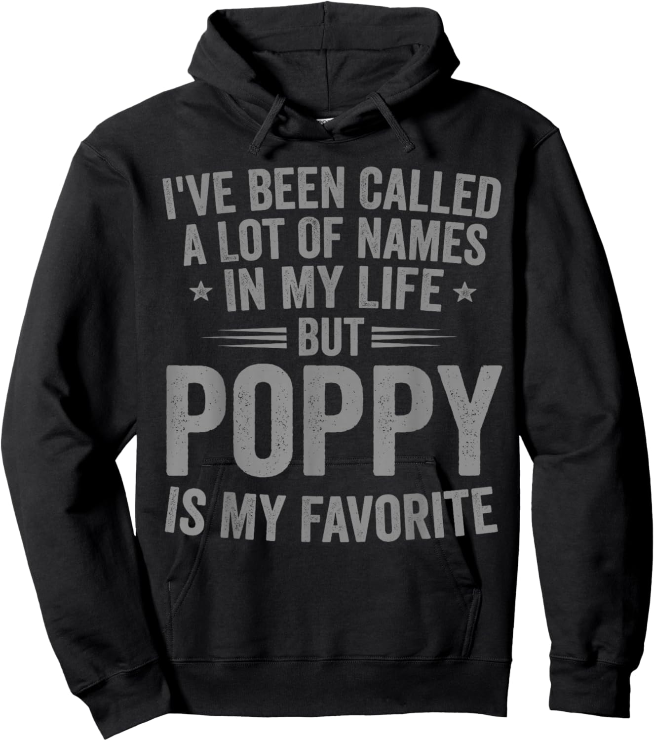 Poppy is My Favorite Name Funny Hoodie - Hoodie | Black