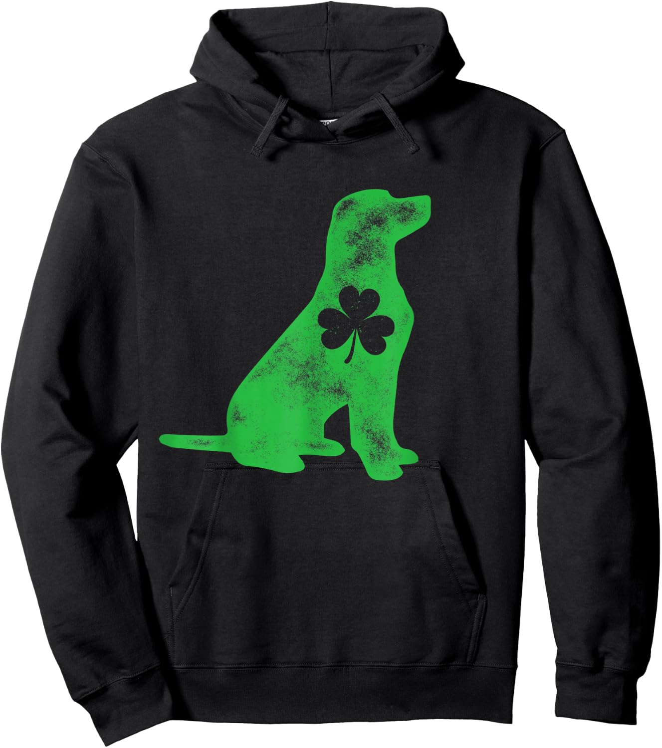 Labrador St Patricks Day Boys Men Dog Lover Shamrock Gift Hoodie - Hoodie | Black