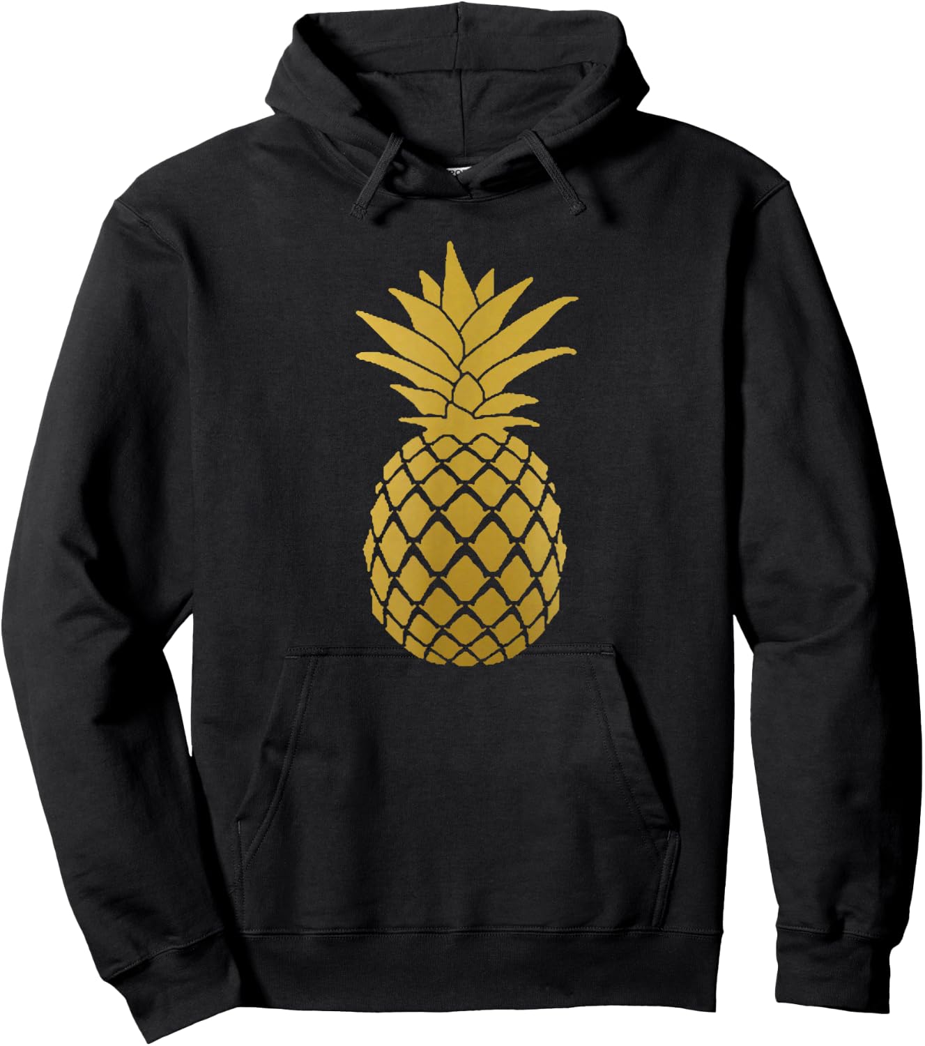 Pineapple Gold Cute Beach Women Hoodie - Hoodie | Black