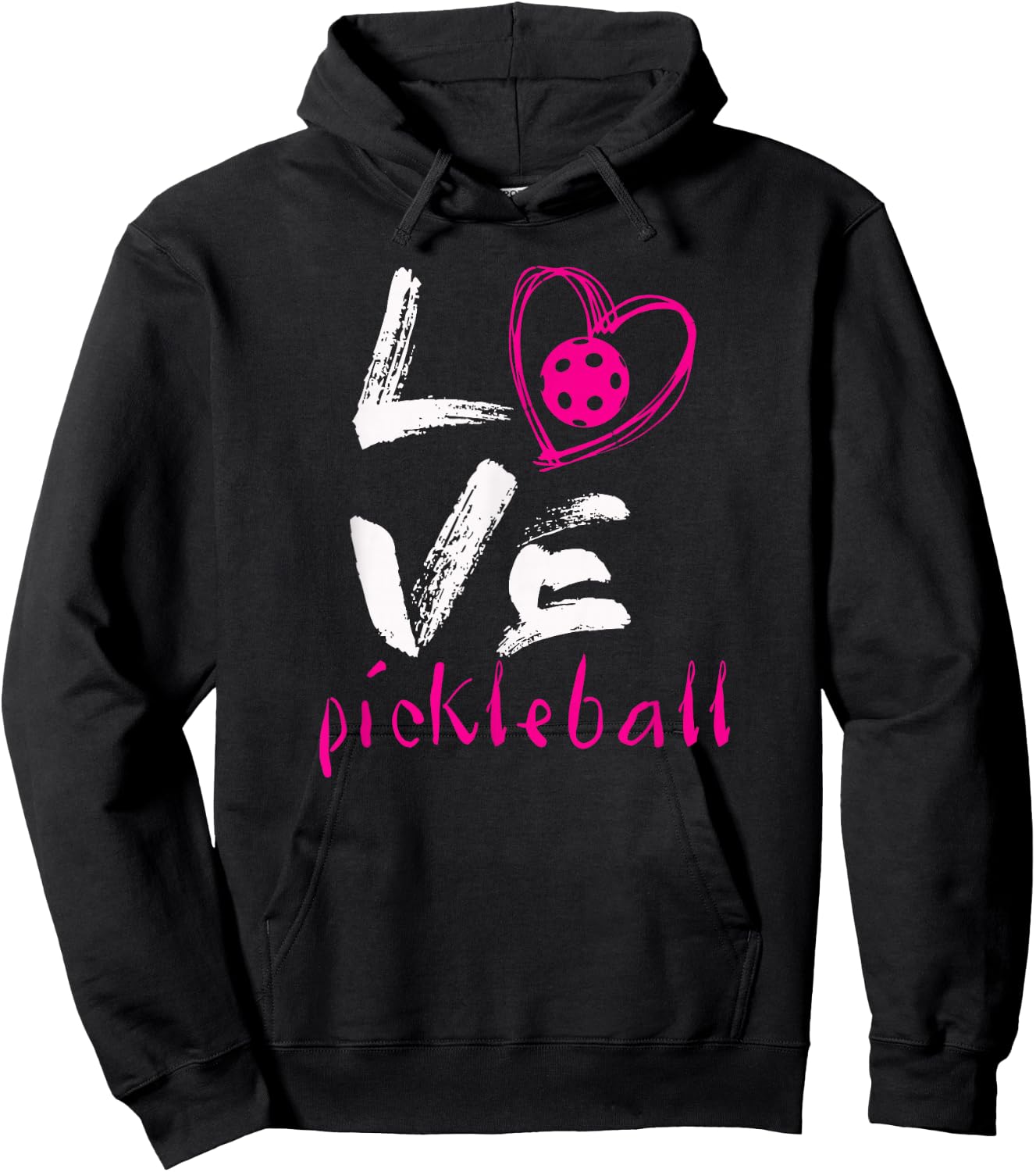 I Love Pickleball Funny Pickleball for Hoodie - Hoodie | Black