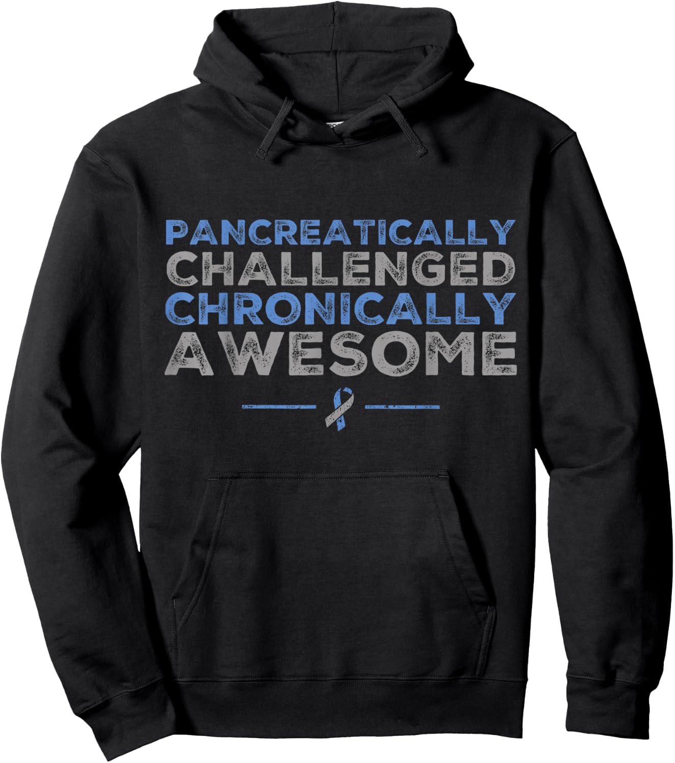Funny Diabetes Awareness - T1D T2D Diabetic Pancreas Hoodie - Hoodie | Black