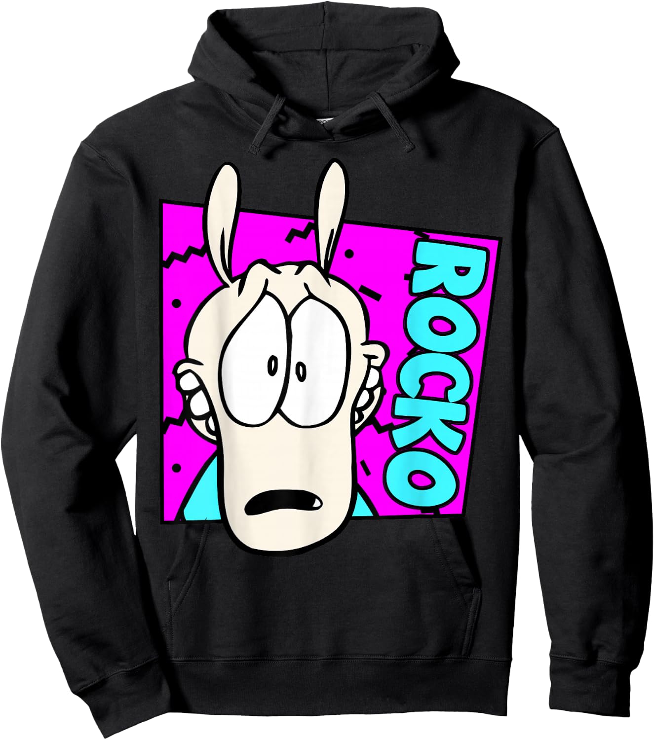 Nickelodeon Rocko's Modern Life Large Character Hoodie - Hoodie | Black