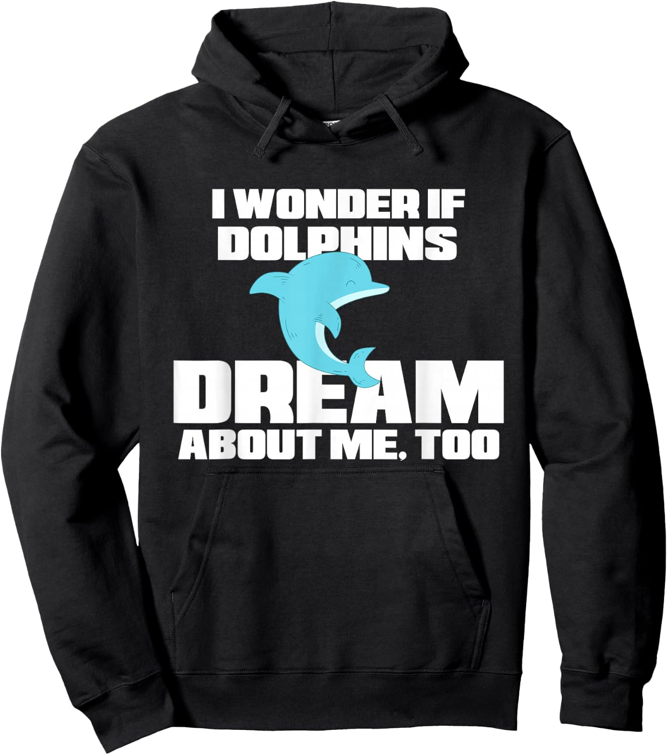 Funny Dolphin Shirt - Dolphin Pajamas Women Men Kids Hoodie - Hoodie | Black
