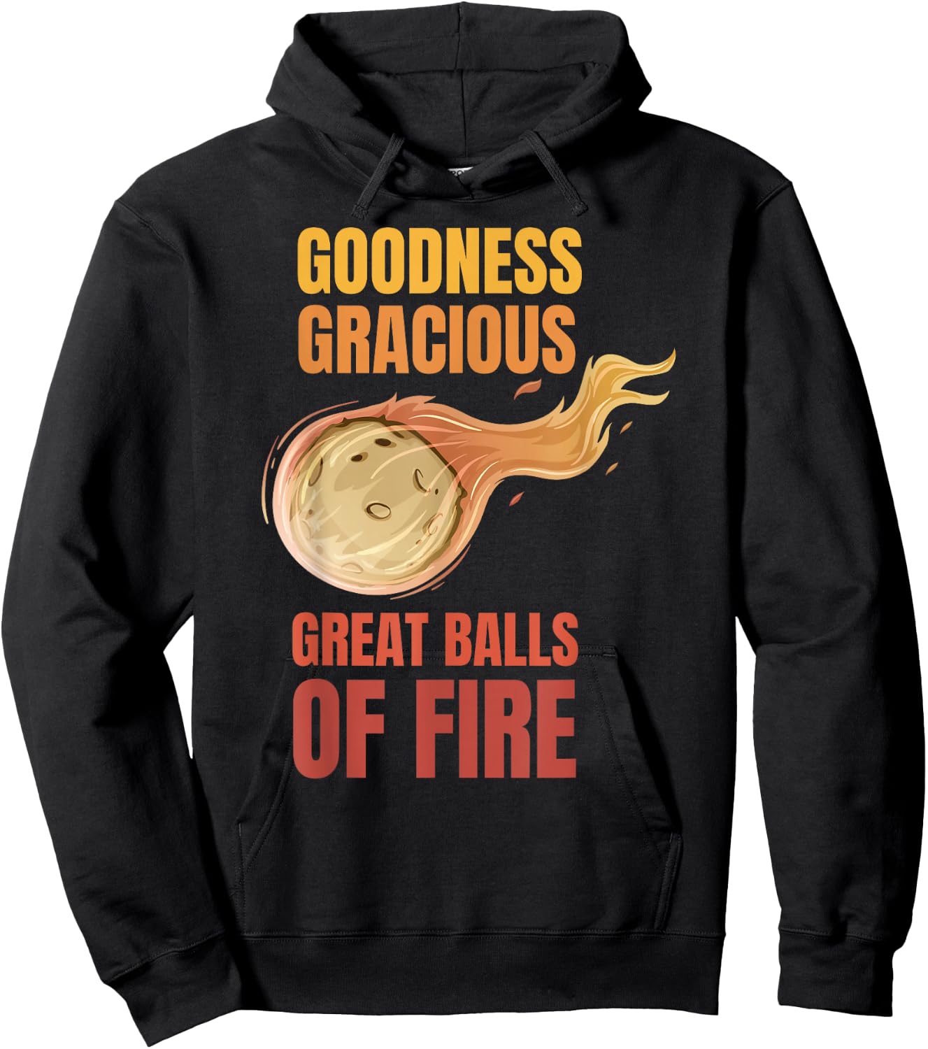 Great Balls of Fire funny flaming meteor comet asteroid Hoodie - Hoodie | Black