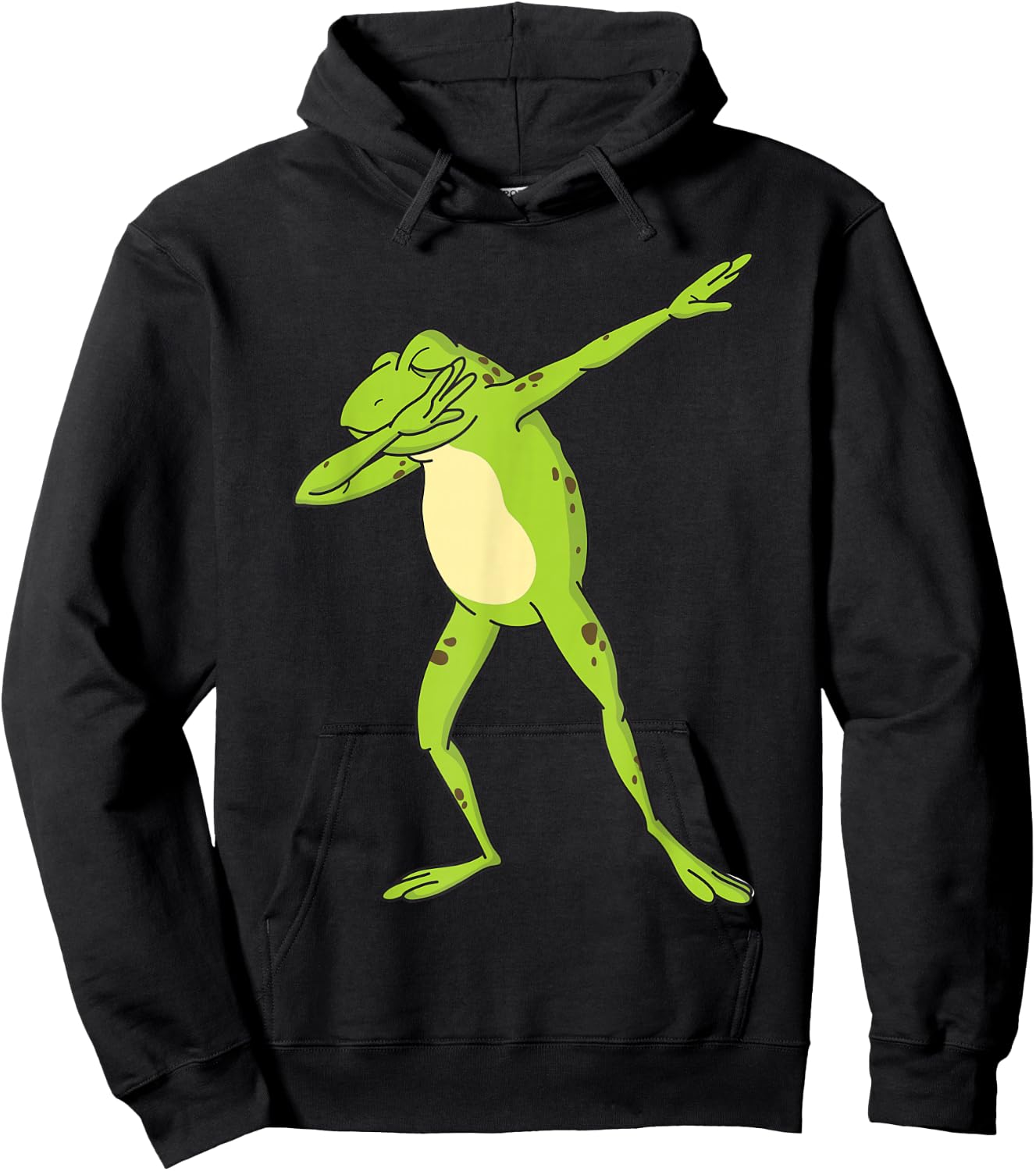 Dabbing Frog For Kids-Boys & Girls Funny Animal Dance Gift Hoodie - Hoodie | Black