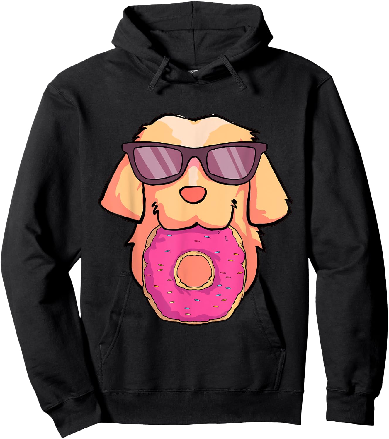 Golden Retriever Dog Donuts Party Gifts Shirt Women Girls Hoodie - Hoodie | Black