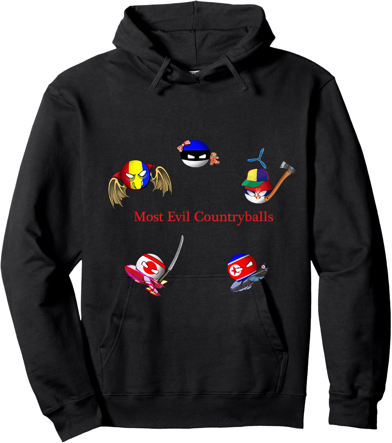 Most Evil Countryballs Hoodie - Hoodie | Black