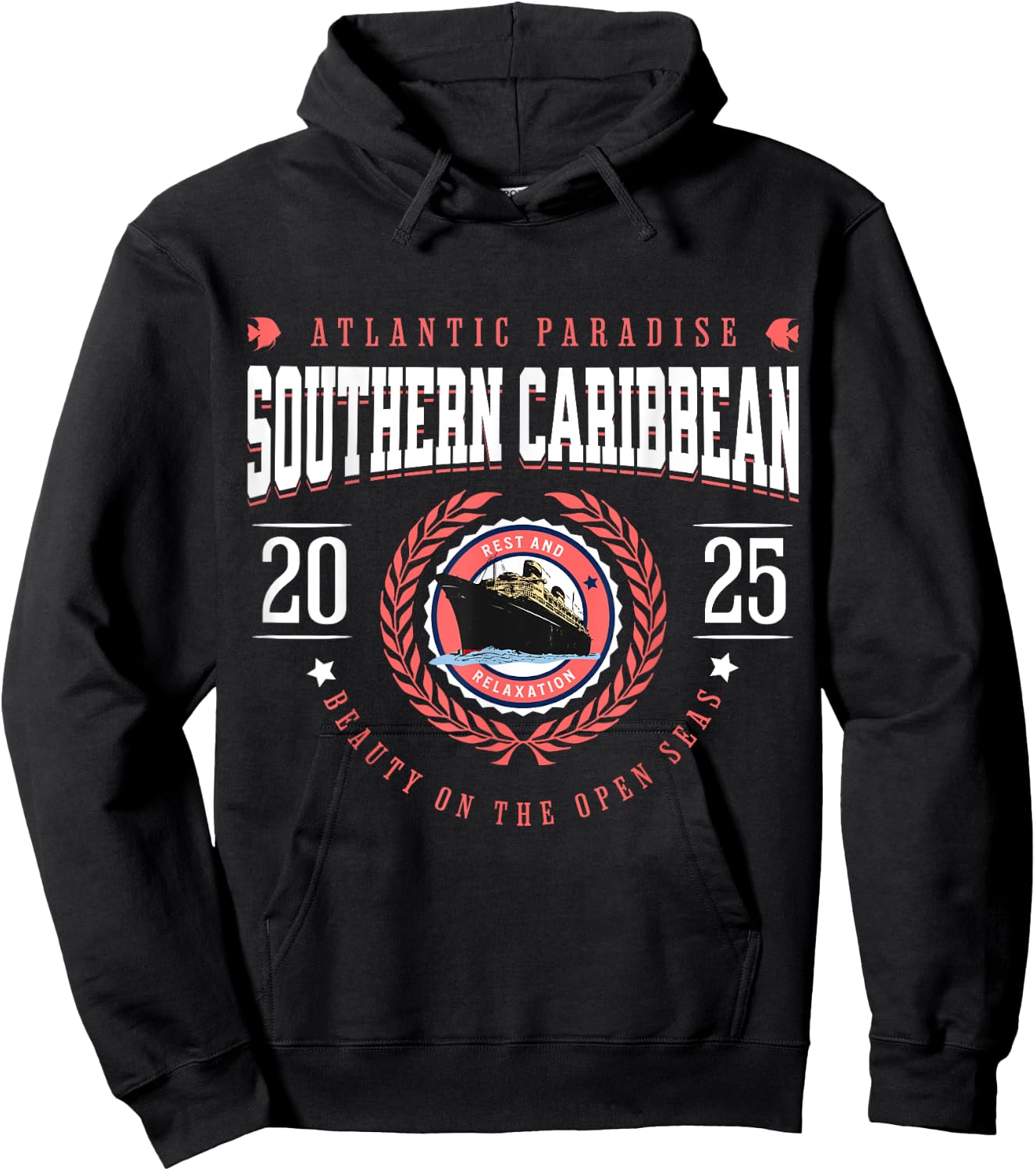 Southern Caribbean Cruise 2025 Vacation Souvenir Hoodie - Hoodie | Black