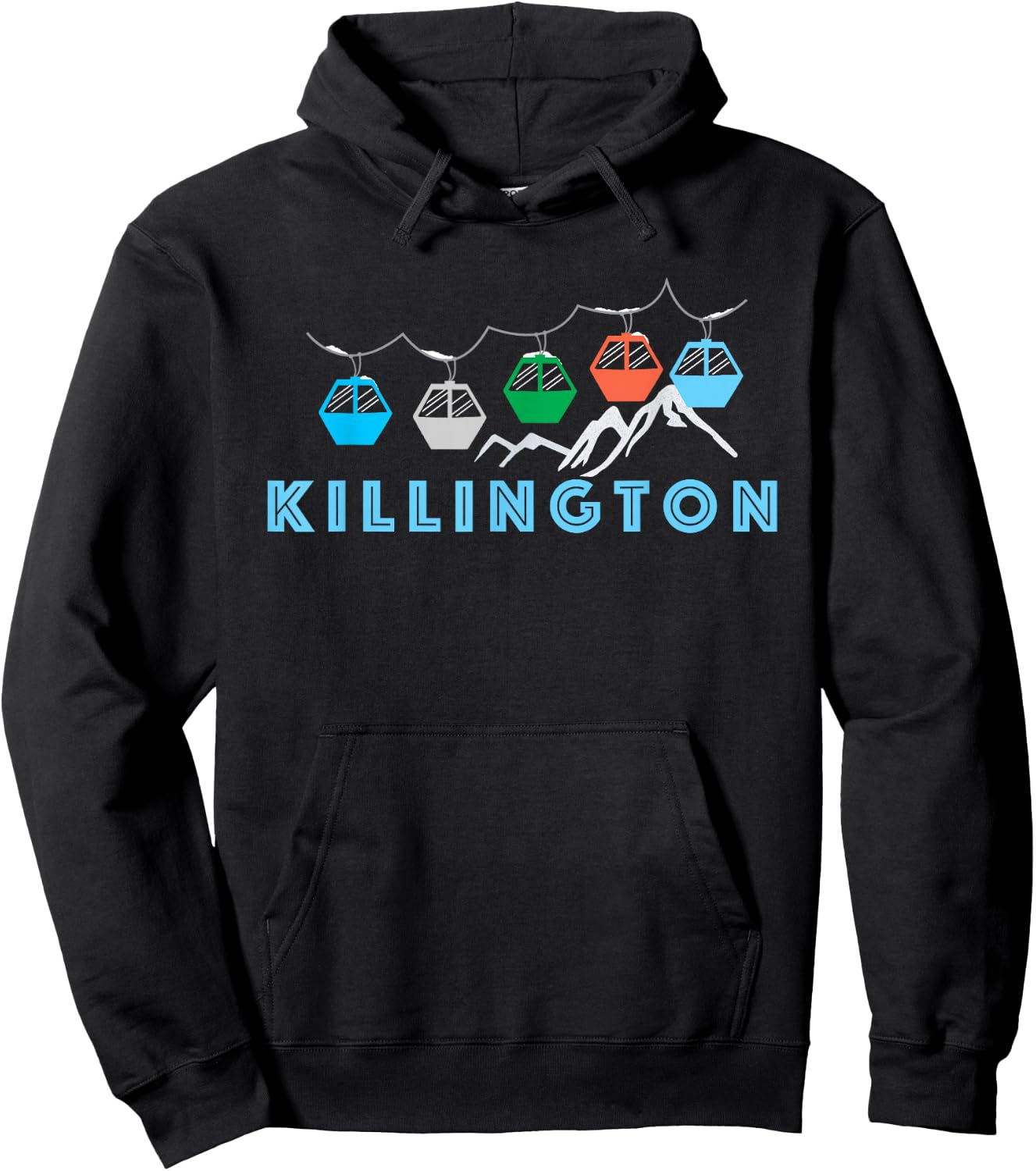 Killington Ski Mountain Gondola - Killington Hoodie - Hoodie | Black