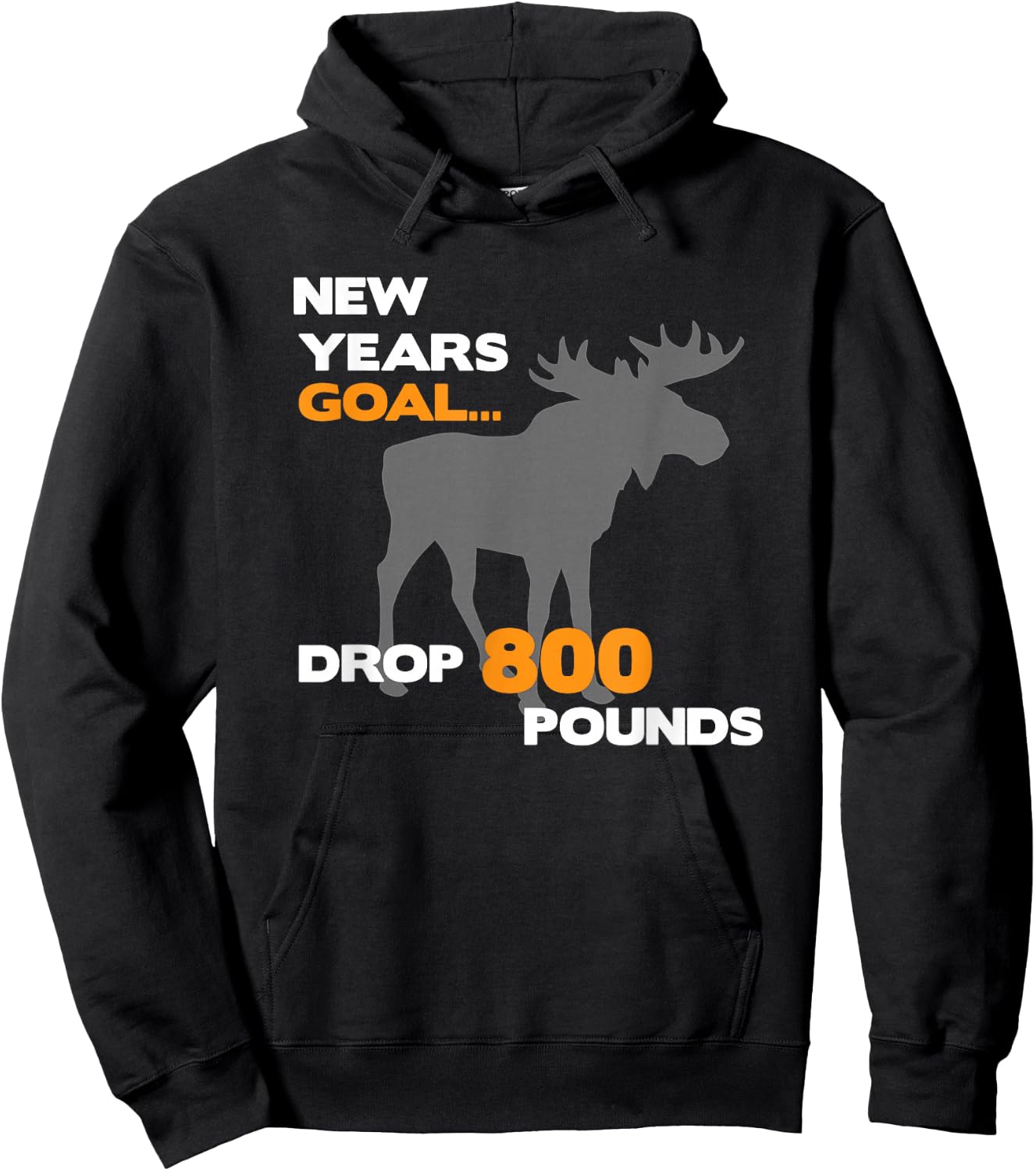 Funny Moose Hunting Gift Design For Bow Hunters In Montana Hoodie - Hoodie | Black