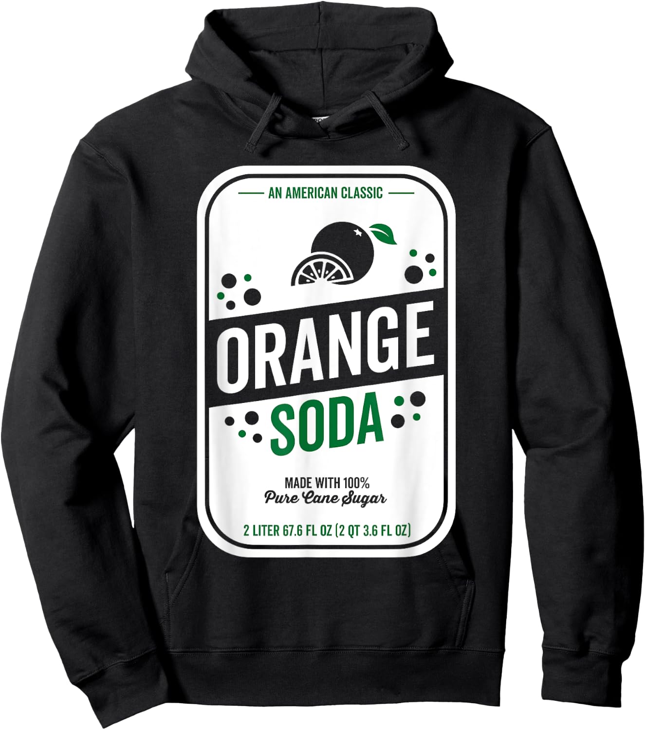 Soda Group Halloween Costume Orange Soda Hoodie - Hoodie | Black
