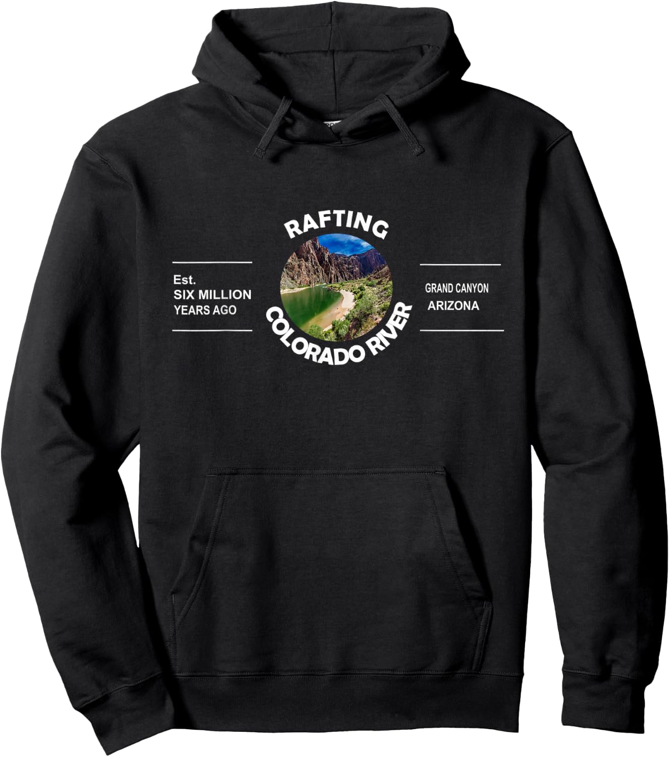 Rafting Colorado River Grand Canyon Arizona Hoodie - Hoodie | Black