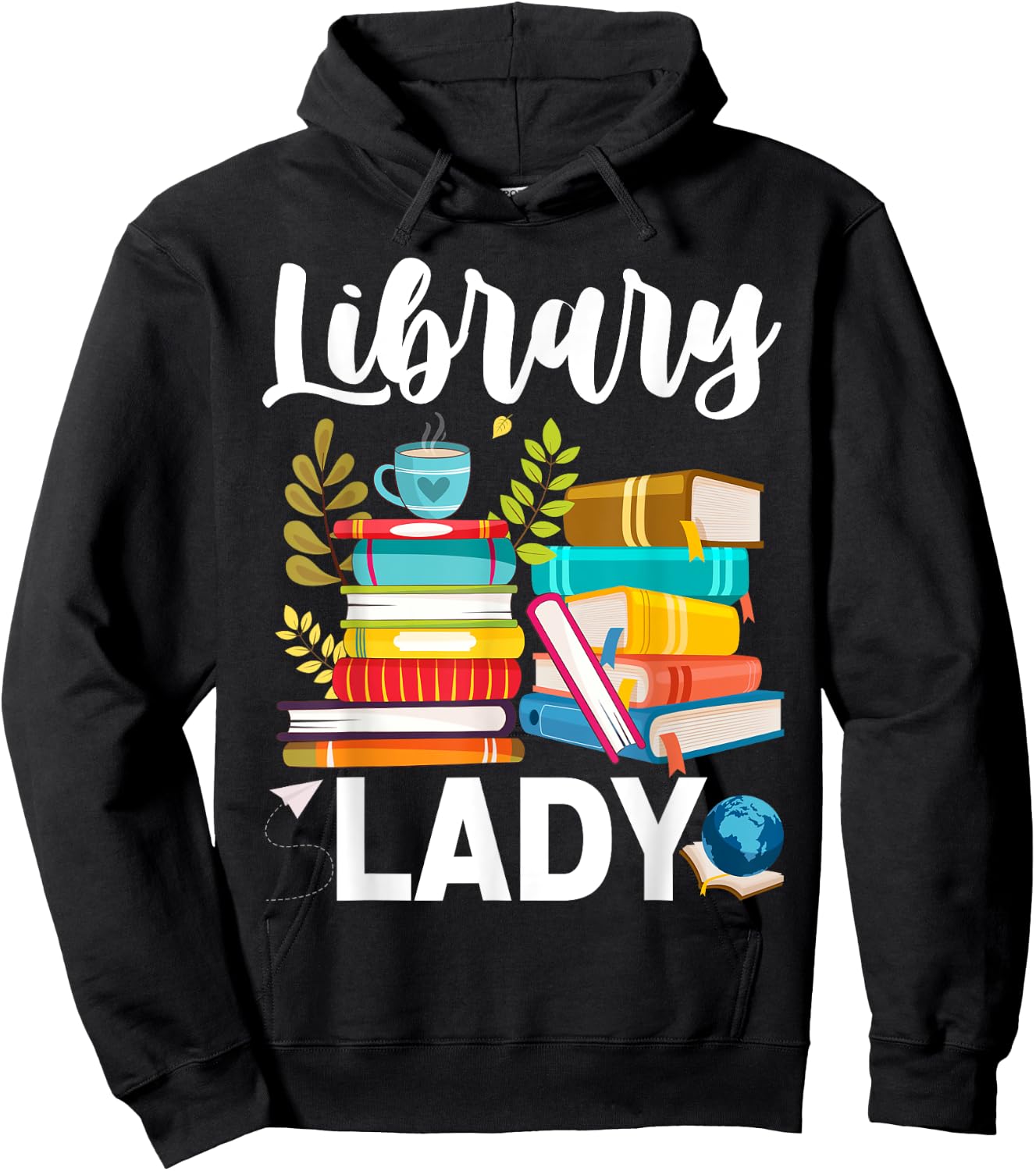 Funny Library Lady Librarian Library Assistant Hoodie - Hoodie | Black