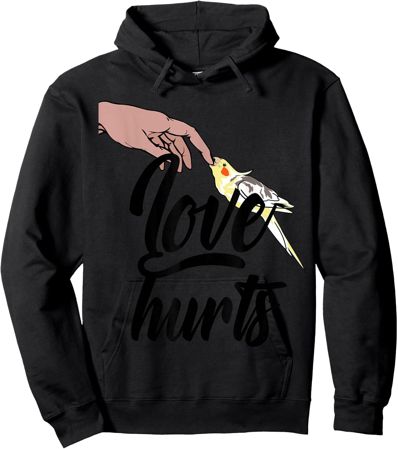 Funny Cockatiel Shirt - Gift Cockatiel Bird Mom or Dad Hoodie - Hoodie | Black