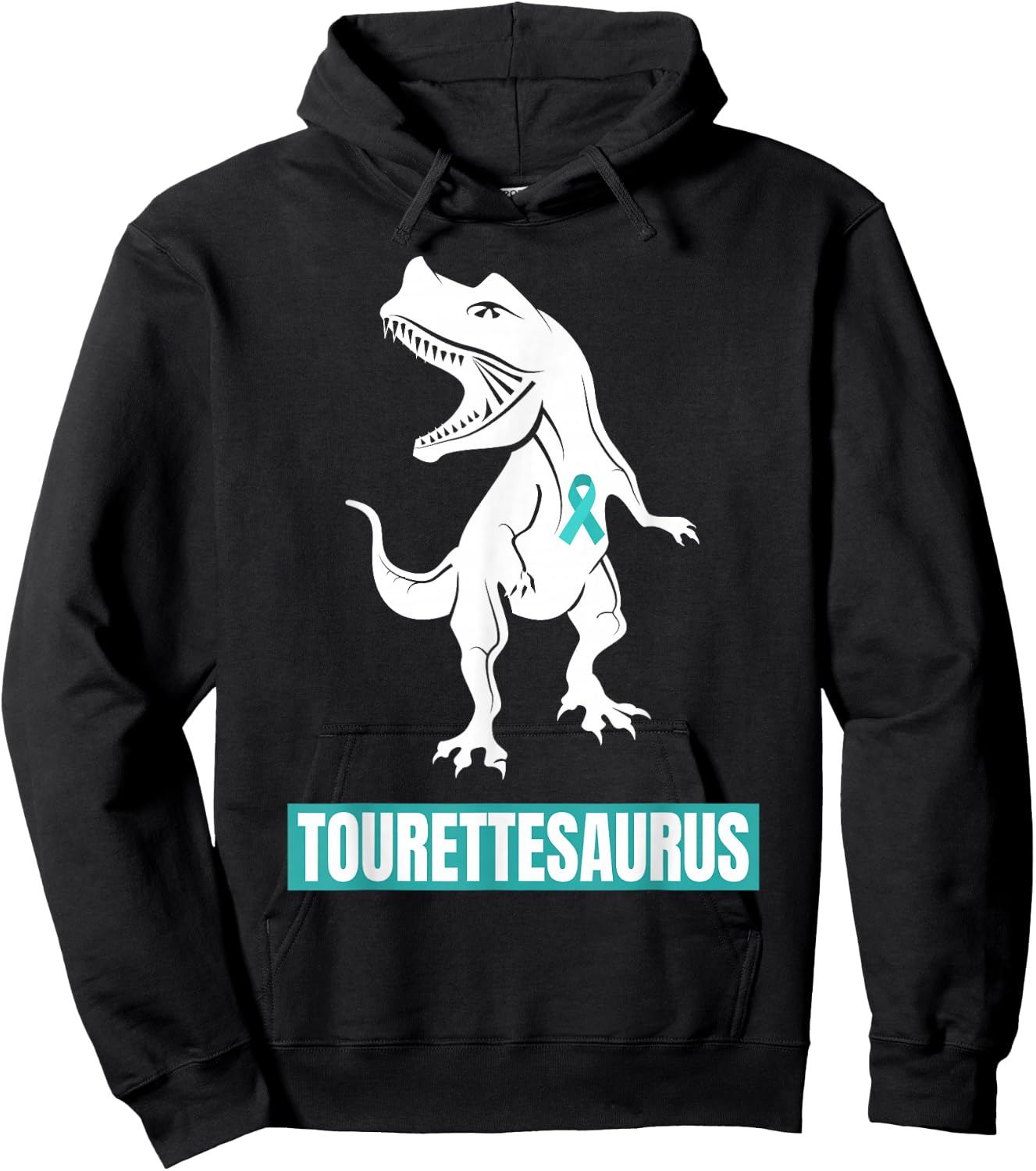 Tourette Syndrome Awareness Tourette's Ribbon Funny Hoodie - Hoodie | Black