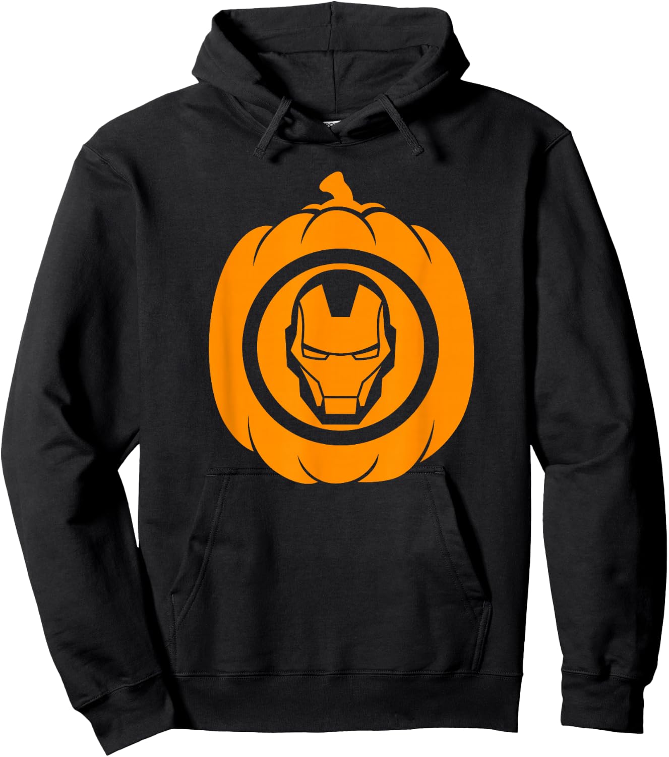 Marvel Iron Man Pumpkin Halloween Hoodie - Hoodie | Black