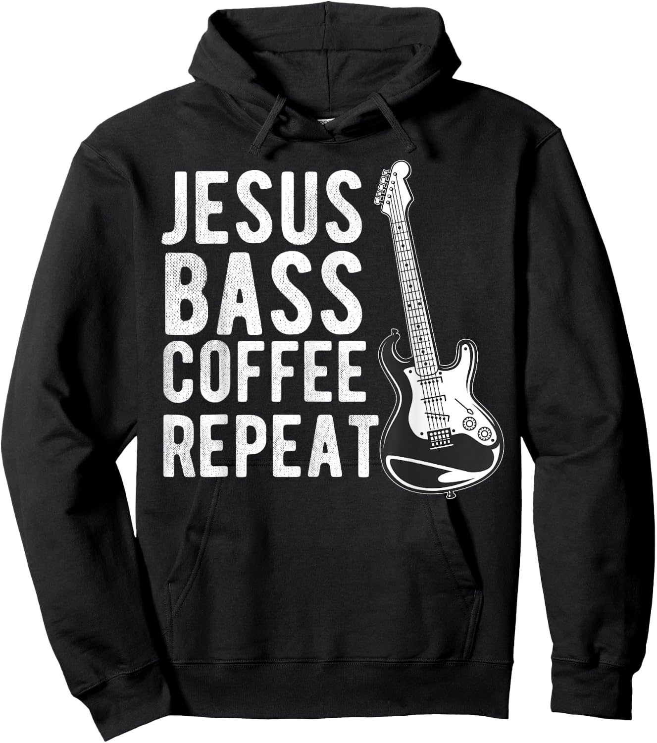 Christian Bass Guitar Player Worship Jesus Bassist Music Hoodie - Hoodie | Black