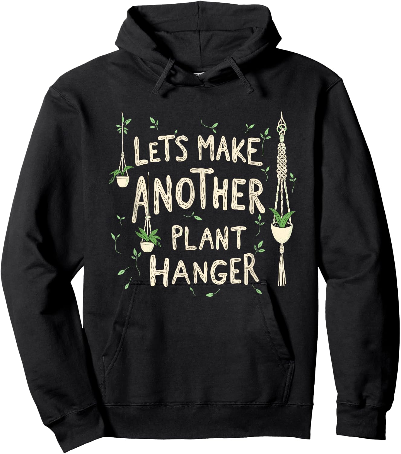 Funny Macrame Quote for Boho Macrame Lovers Hoodie - Hoodie | Black