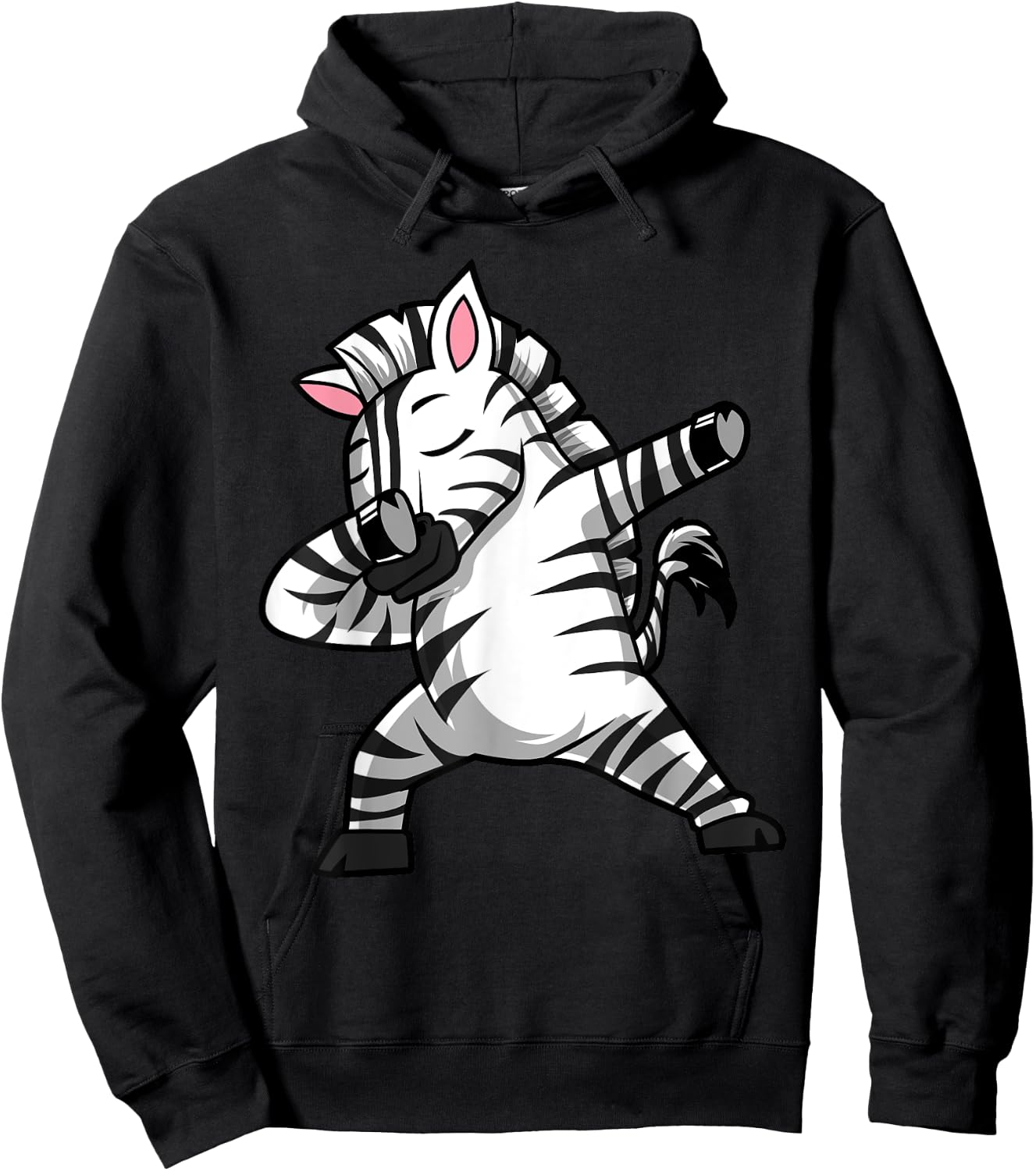 Dabbing Zebra Dab Funny Gift women kids cute Hoodie - Hoodie | Black